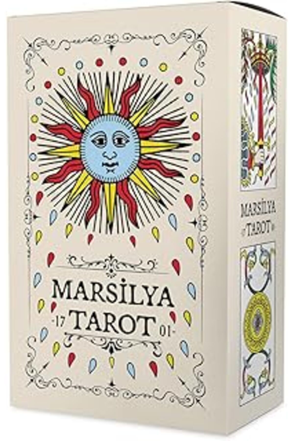 کارت تاروت Marsilya Tarot 1701 | 78 کارت و 96 صفحه راهنمایی | طراحی کلاسیک و تاریخی Hepta Collection
