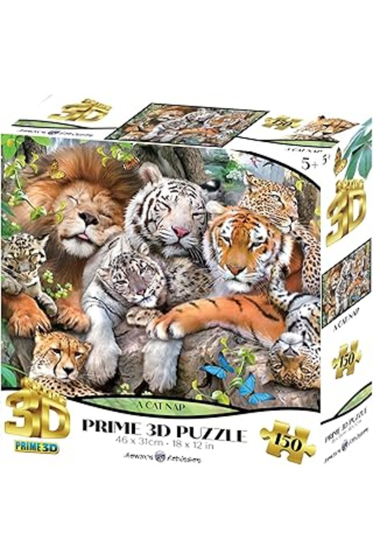 Hepta Collection Goliath Prime 3D - Vahşi Kediler - 150 Parça Puzzle