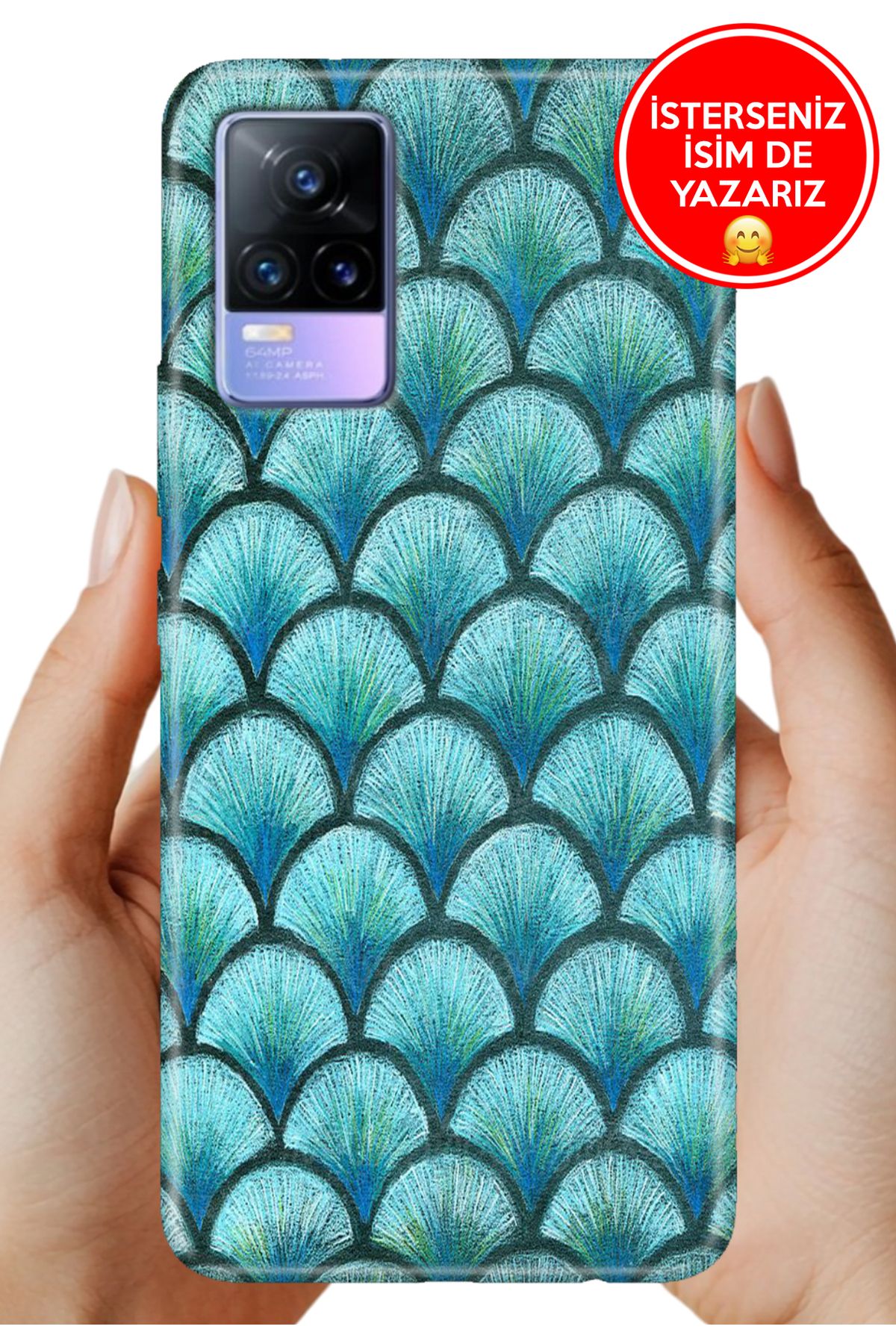 Cekuonline Vivo V21E Uyumlu Kılıf Fishscale468