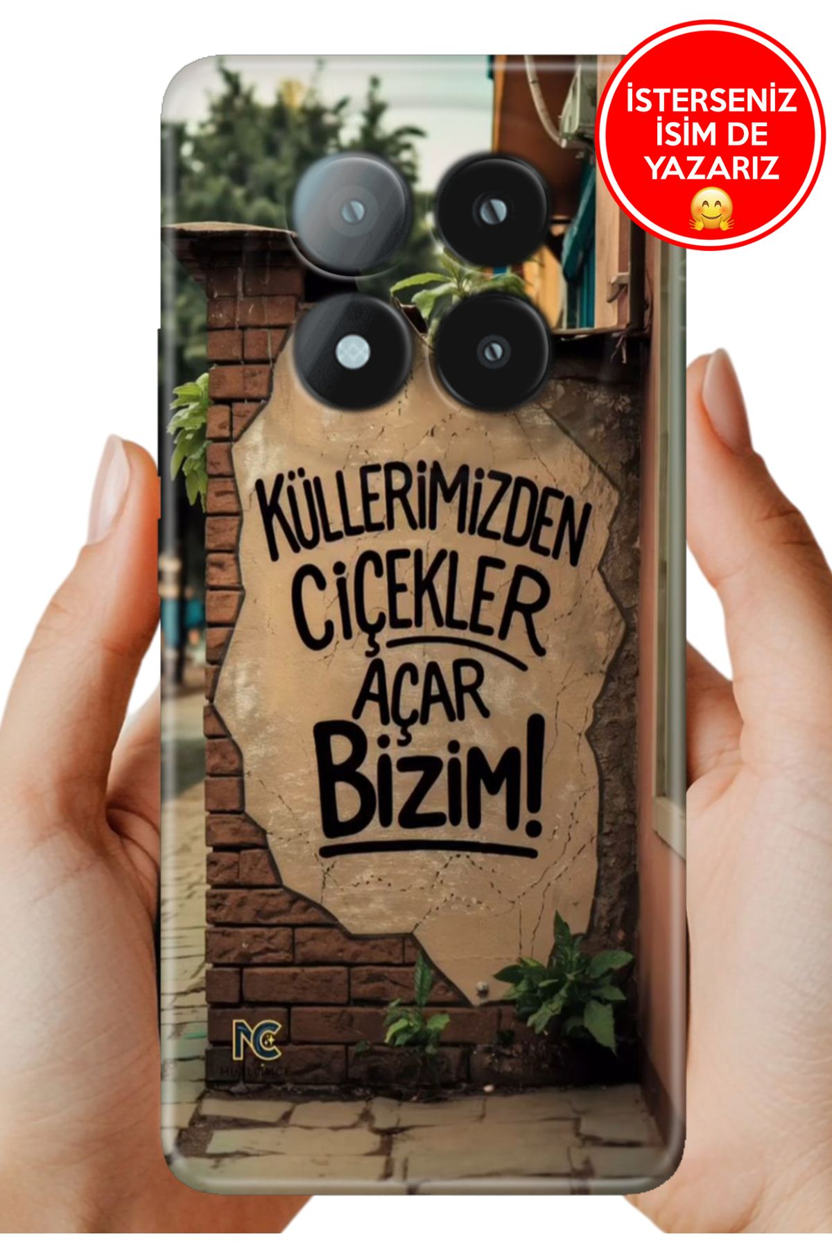 Cekuonline Redmi Note 14 Pro+ Plus Kılıf Baskılı Life Style Kapak Silikon Çiçekler Açar