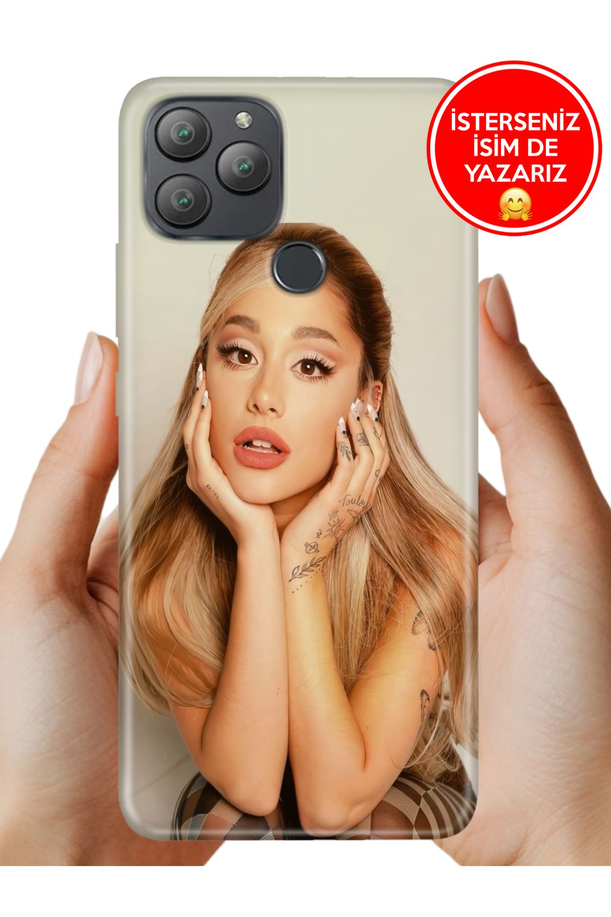 General Mobile GM 22 Plus G512 Kılıf UvBaskı Özel-Tasarım Silikon Ariana Art