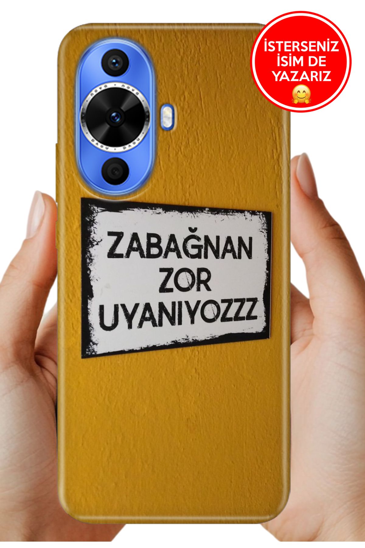Cekuonline Huawei Nova 12S Kılıf Baskılı Life Style Kapak Silikon Zor Uyanıyoruz