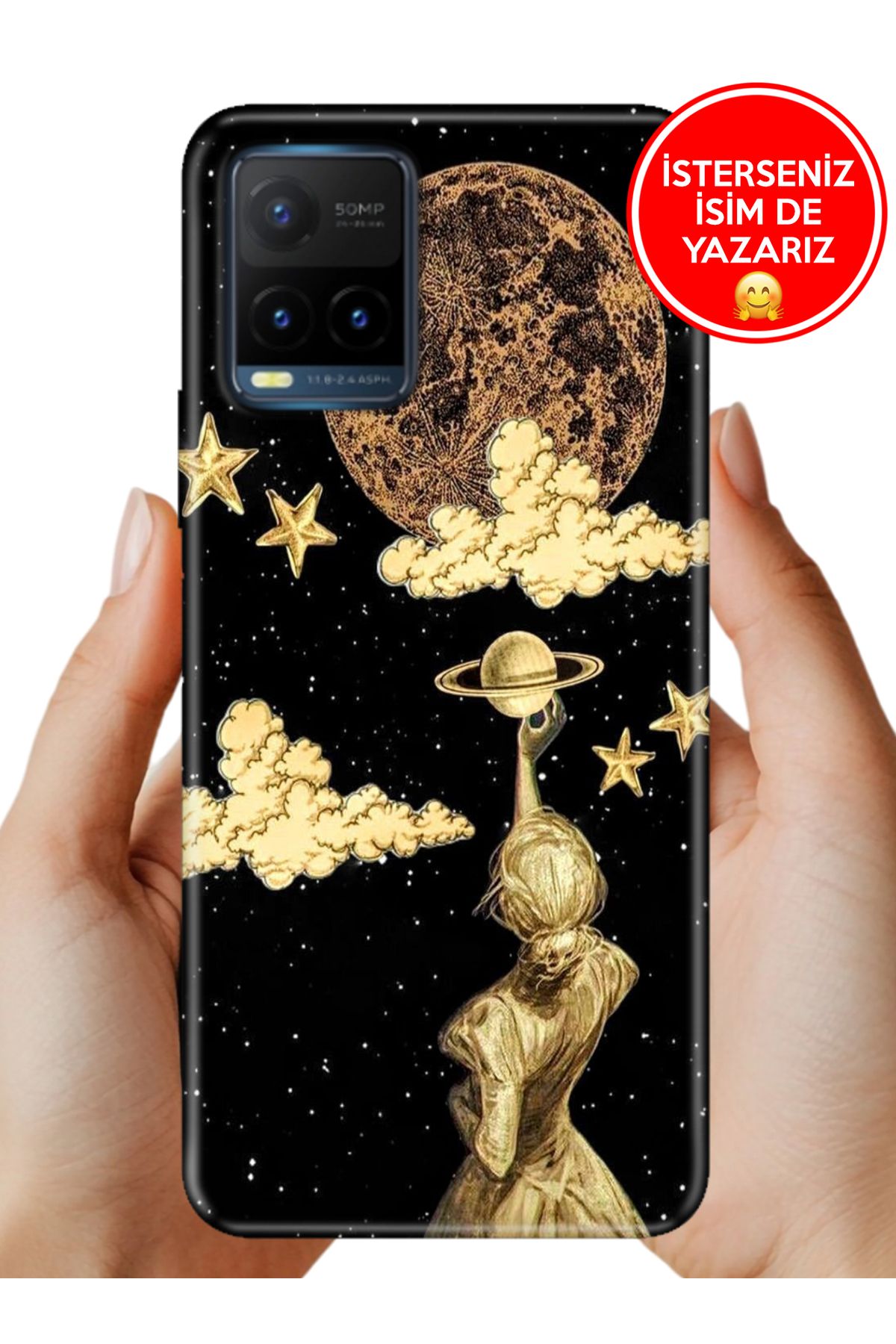Cekuonline Vivo Y21s Y32 Y33S Kılıf Kamera Koruma Vip-Seri Esnek Silikon Mars9999
