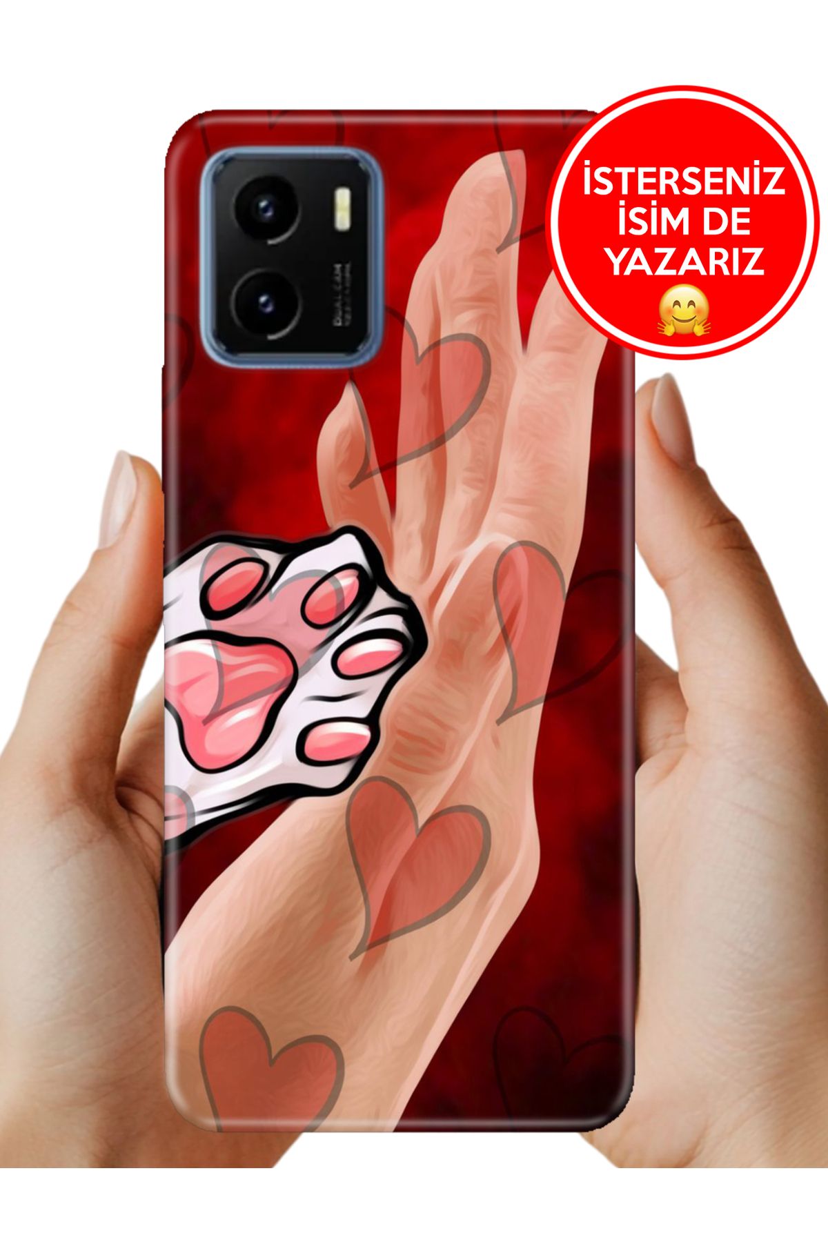 Cekuonline Vivo Y15S Kılıf Baskılı Life Style Kapak Silikon Canım Paticiğim