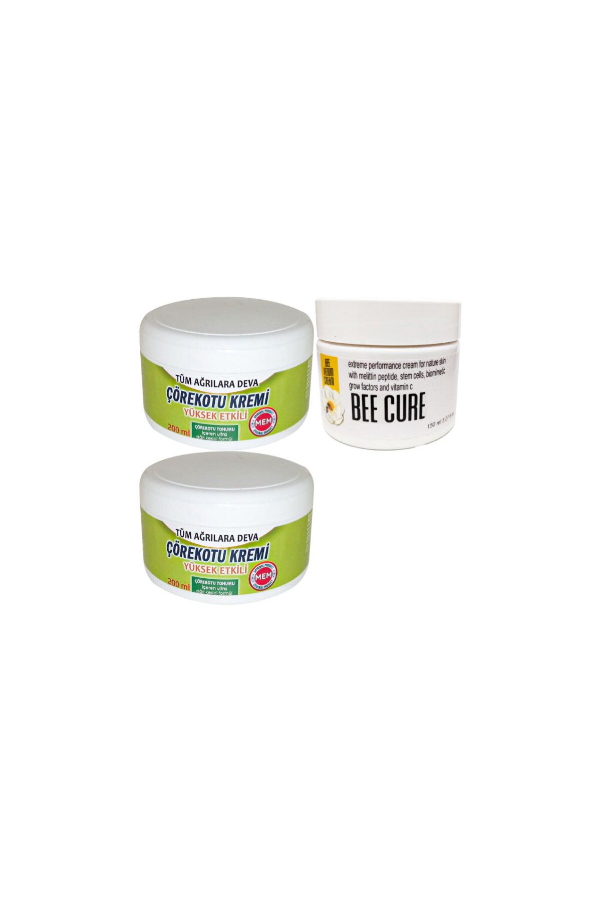 Kişisel ECZA Çörek Otu Kremi Büyük XL Boy 2x200 ml+ Bee Cure 150 ml Krem