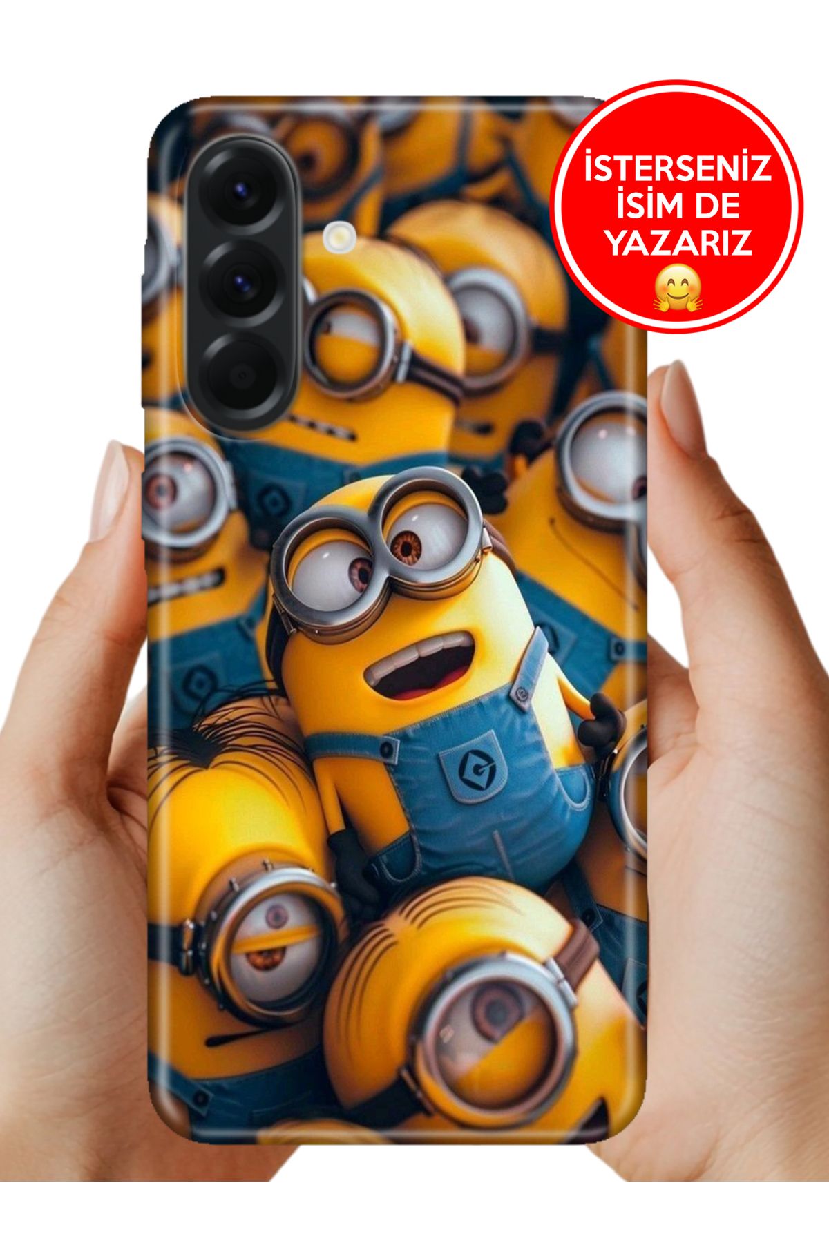 Cekuonline Galaxy A36 Kılıf Kamera Koruma Vip-Seri Esnek Silikon Minyonssss