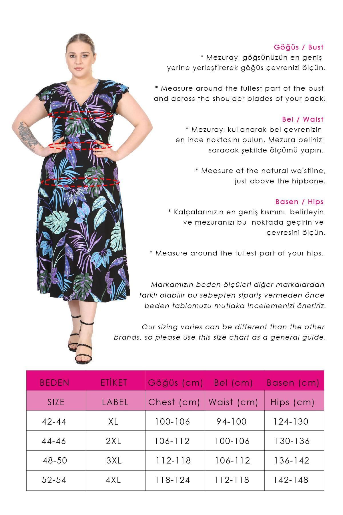 Madwilo-Rochie maxi de mărime mare, cu mâneci cu volan, cu model tropical, albastru violet 6