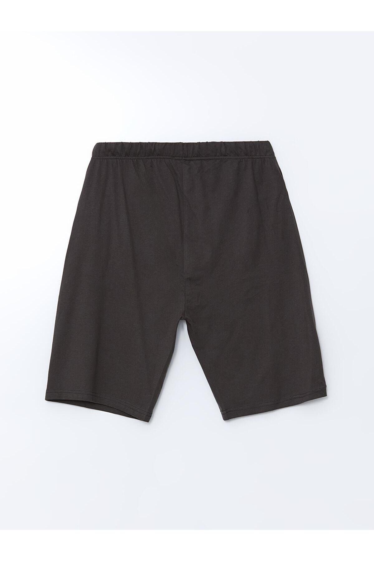 LC Waikiki-Σετ ανδρικών πιτζάμες Standard Fit με σορτς 5