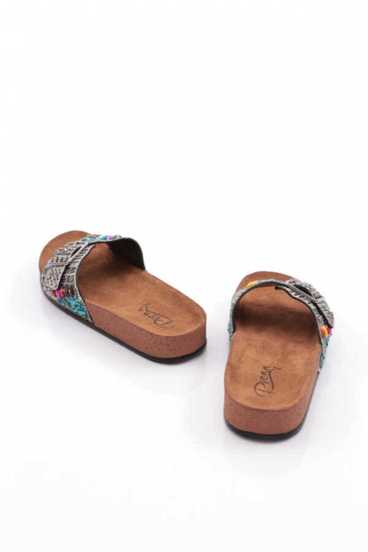 BURAK ALDAY SHOES-Summer Women's Orthopedic Stone Pool Daily Slippers 4