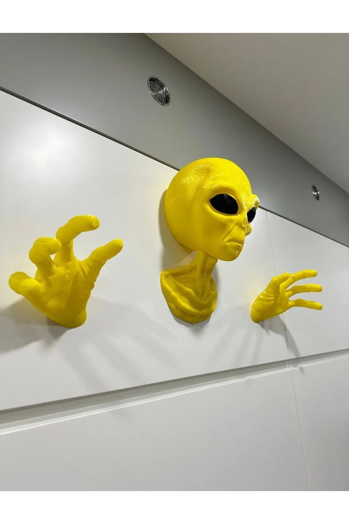3DLAYERCRAFT Alien Uzaylı Duvar Dekorasyonu - Kulaklık Tutucu Kulaklık Standı