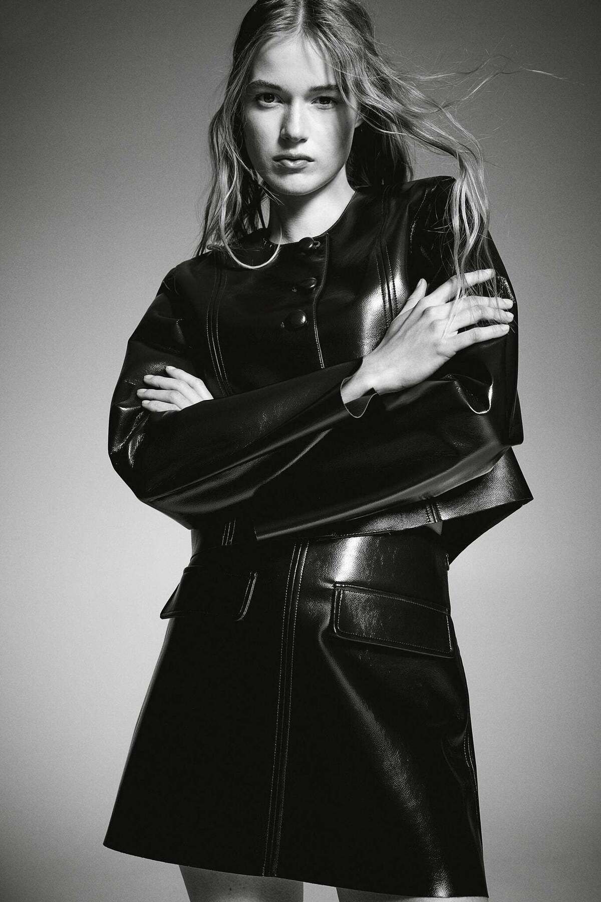 H&M-Coated button-front jacket 1