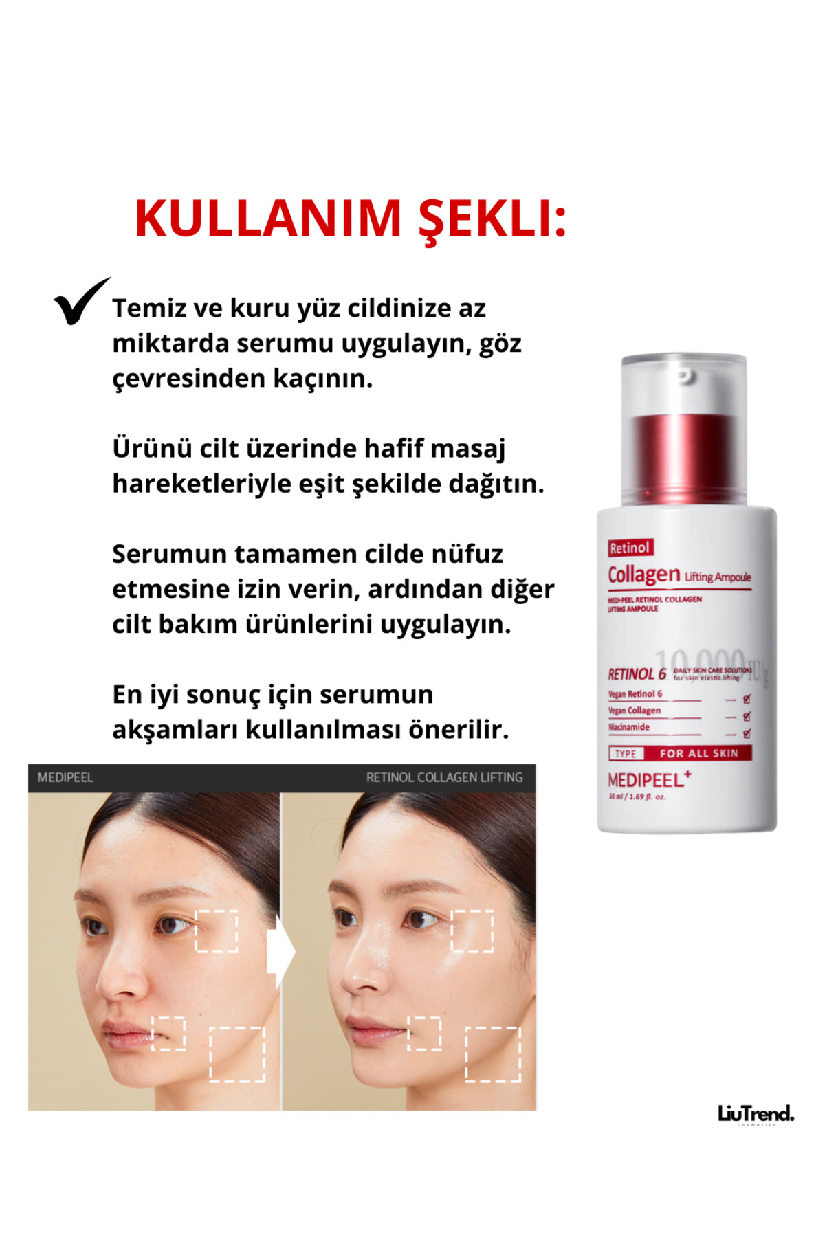 Medi Peel Retinol Kolajen Sıkılaştırıcı Ampul, 50 ml M0095 — TYCU091XIN171255804772478 — تصویر 5 از 8