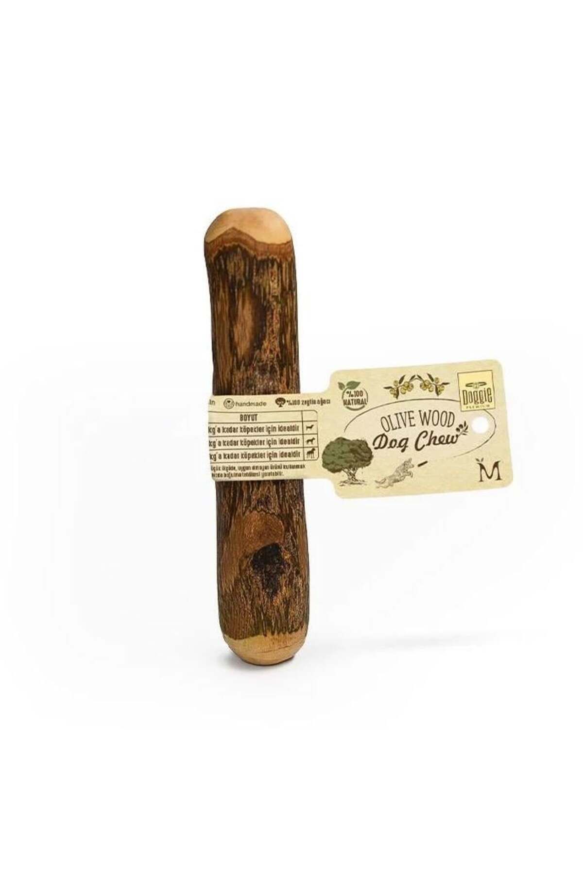 feifei Doğal Zeytin Ağacı Çiğnenebilen Köpek Oyuncağı M 14 X 2,5 Cm 15 Kg