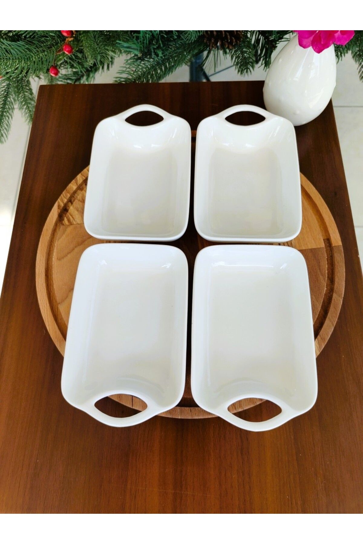 Madame Coco-Patıt Concepts Rectangular Sauce Bowl - 14.8 X 9.4 cm 4