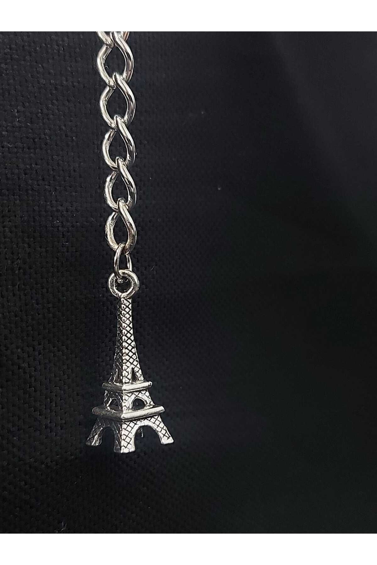 sarıyer silver-Eiffel Tower Figure Paris France Holiday Souvenir Themed History Symbol Steel Keychain 6