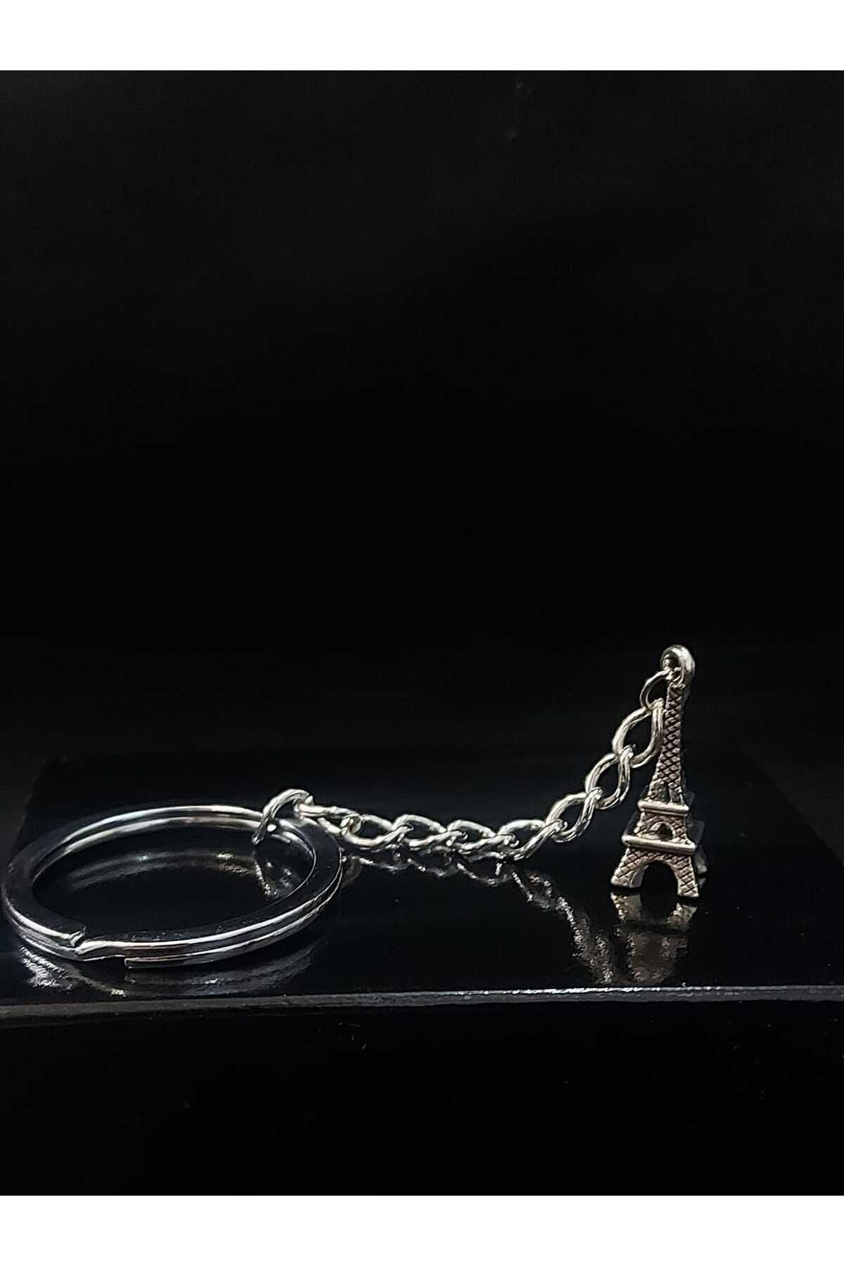 sarıyer silver-Eiffel Tower Figure Paris France Holiday Souvenir Themed History Symbol Steel Keychain 2