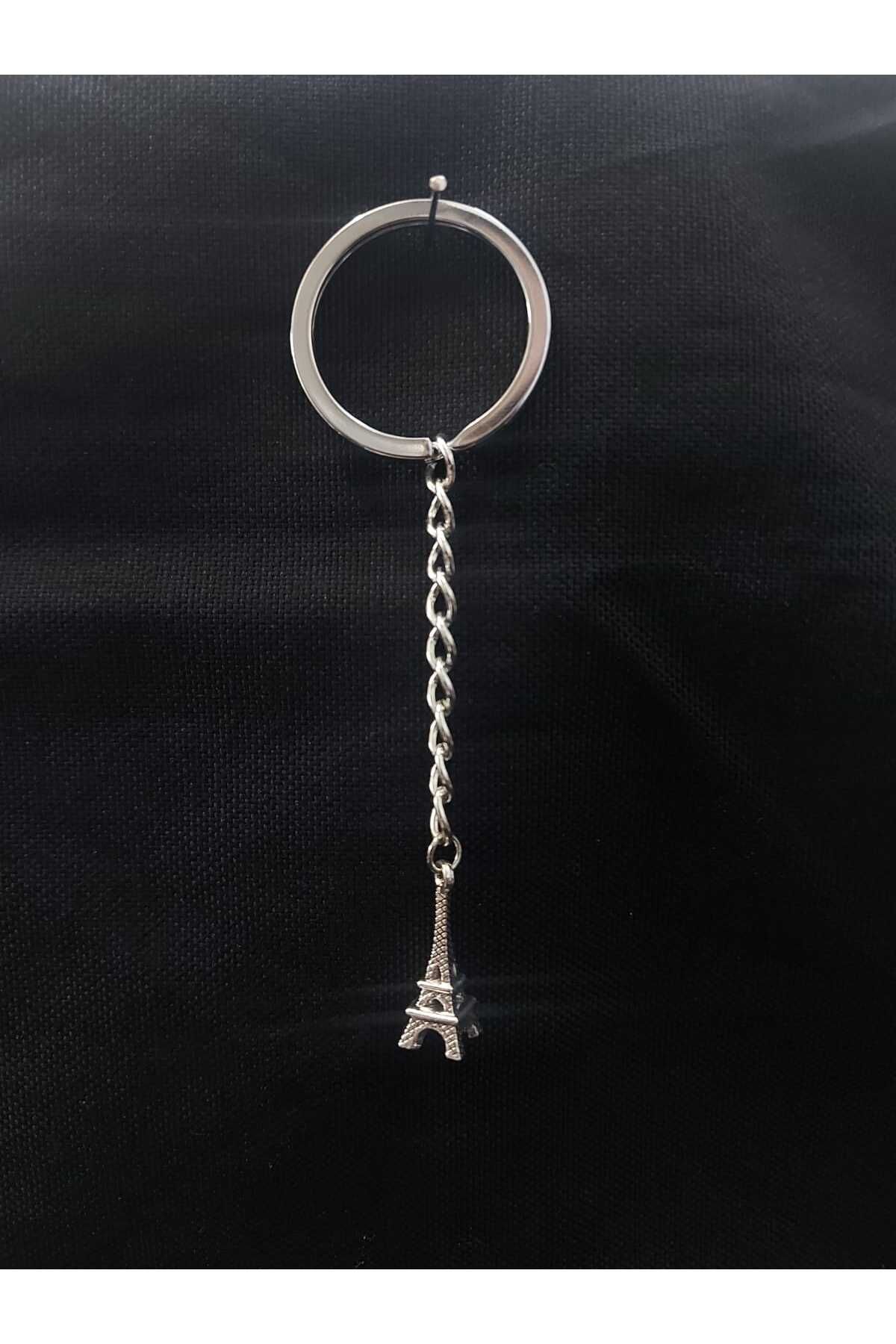 sarıyer silver-Eiffel Tower Figure Paris France Holiday Souvenir Themed History Symbol Steel Keychain 4