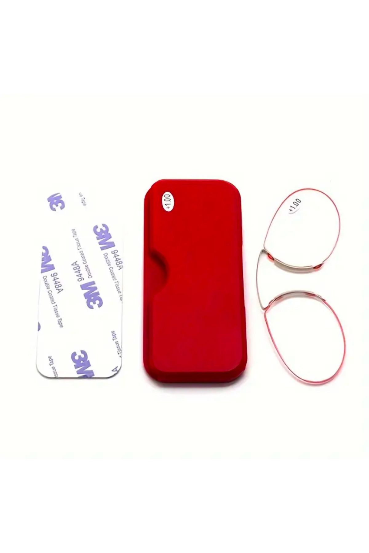 glasses accessory-Nose Top Reading Glasses - Practicalcan Stick to the Back of Phone +3.00 Red 3