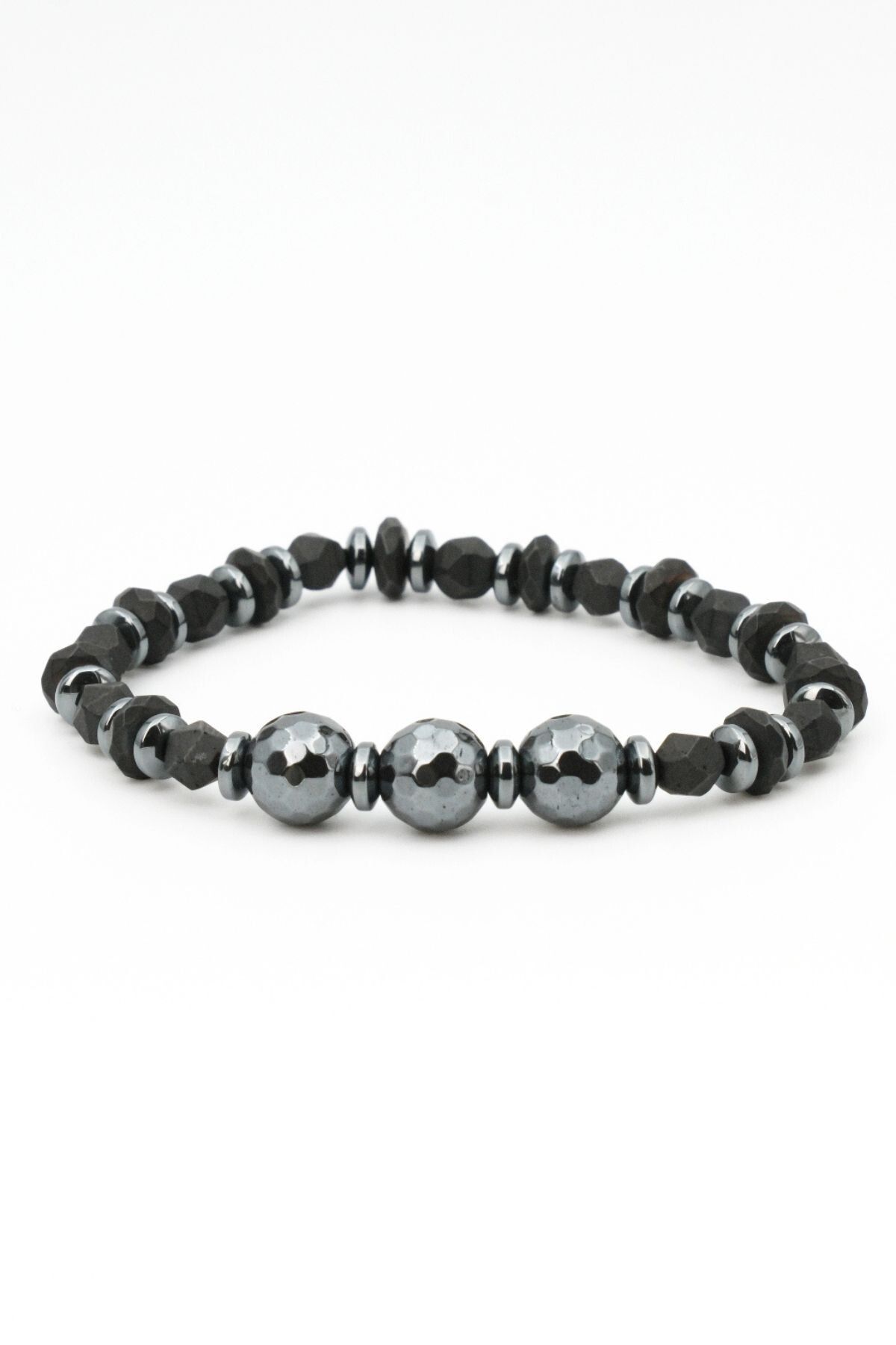 SUMRA-Narativ Hematite Natural Stone Bracelet Sm-B-0309 2