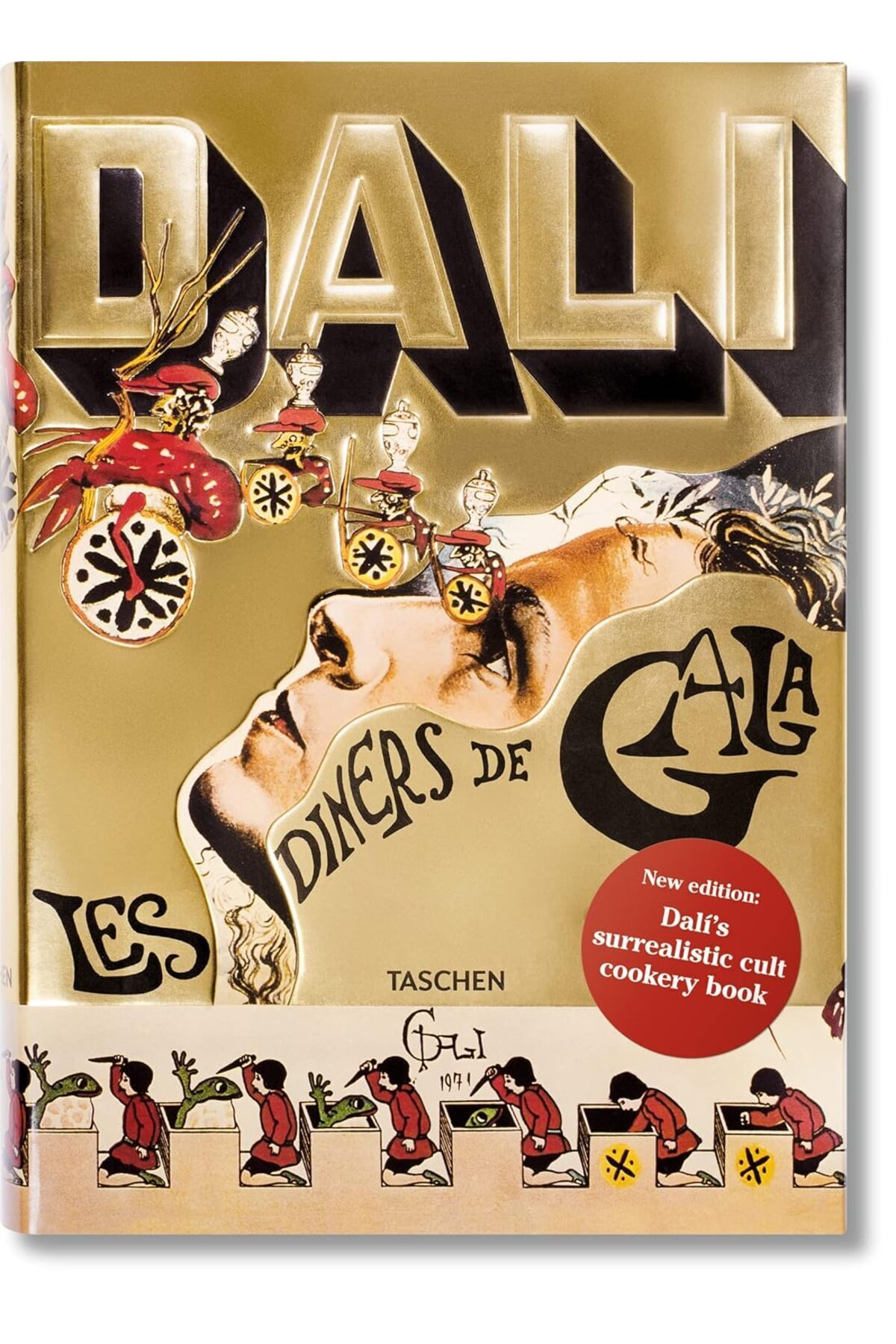 アート・デザイン・音楽 DALI LES DINERS DE GALA Taschen Dalí: Les Diners De Gala Hardcover – Illustrated - Fiyatı