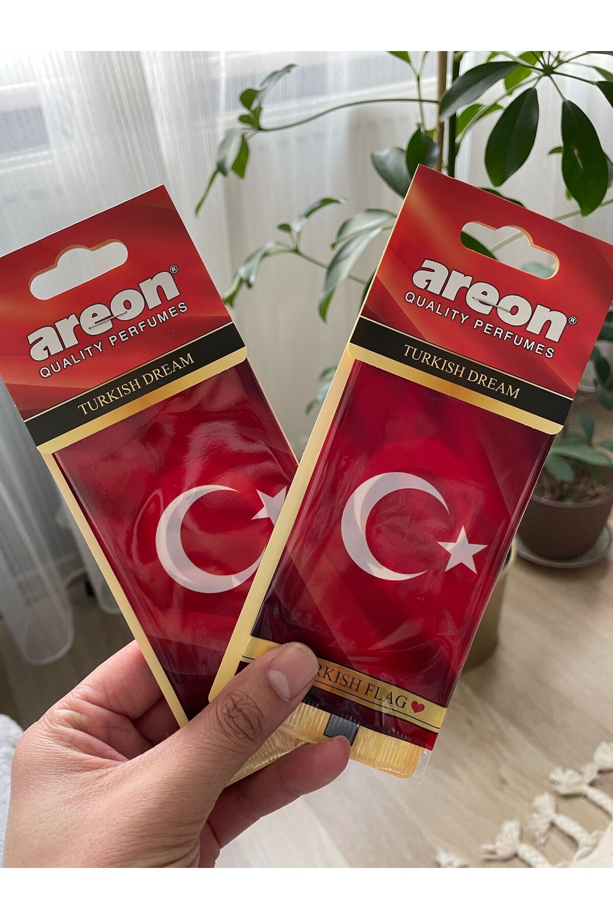 ONBETA Arac  Türk Bayrağı Turkish Dream Oto Araç Kokusu ASKILI