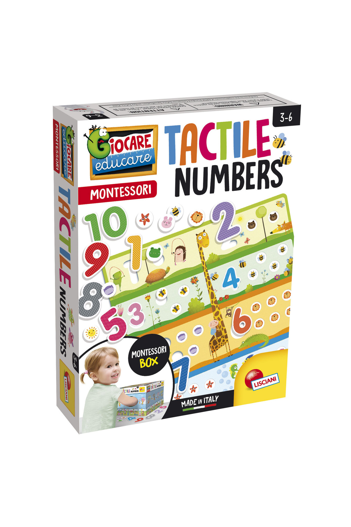 Lisciani-Montessori Tactile Game - Let's Count and Have Fun 1