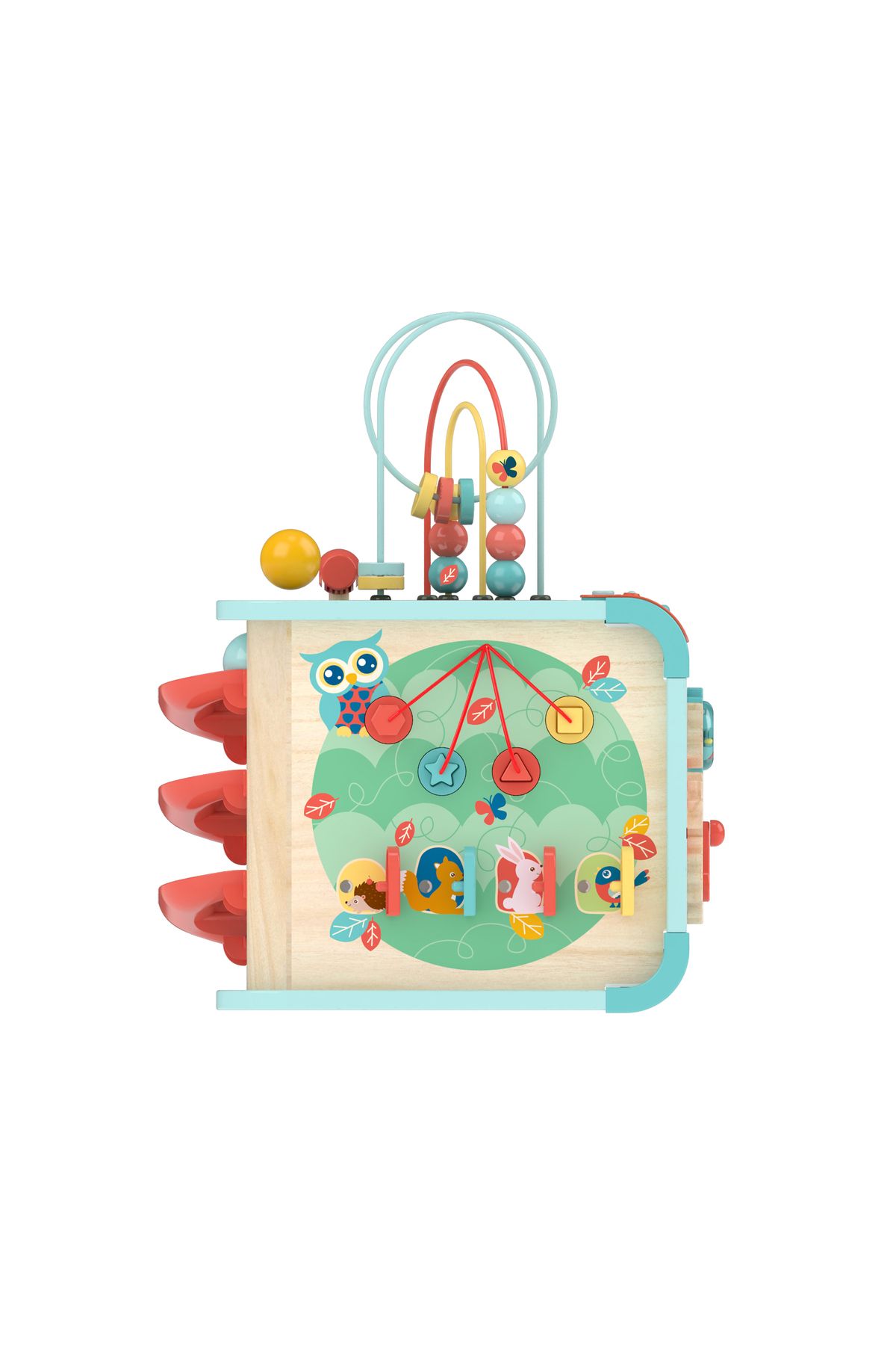 Hape-Wooden Toy - Activity Center Learn And Discover With The Magic Cube 3
