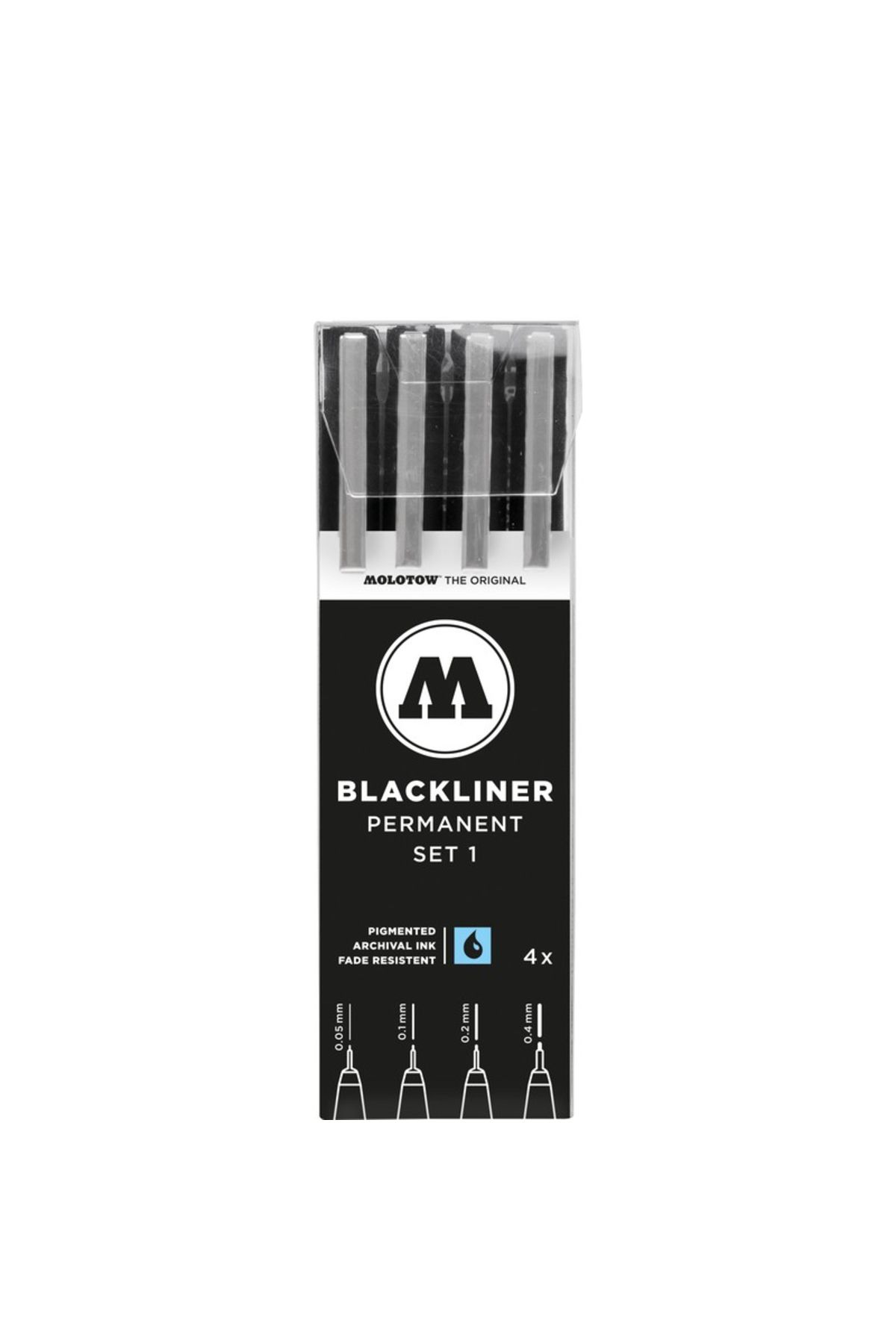 Molotow Blackliner Etui Set 1 4 Buc. - Mărime unică