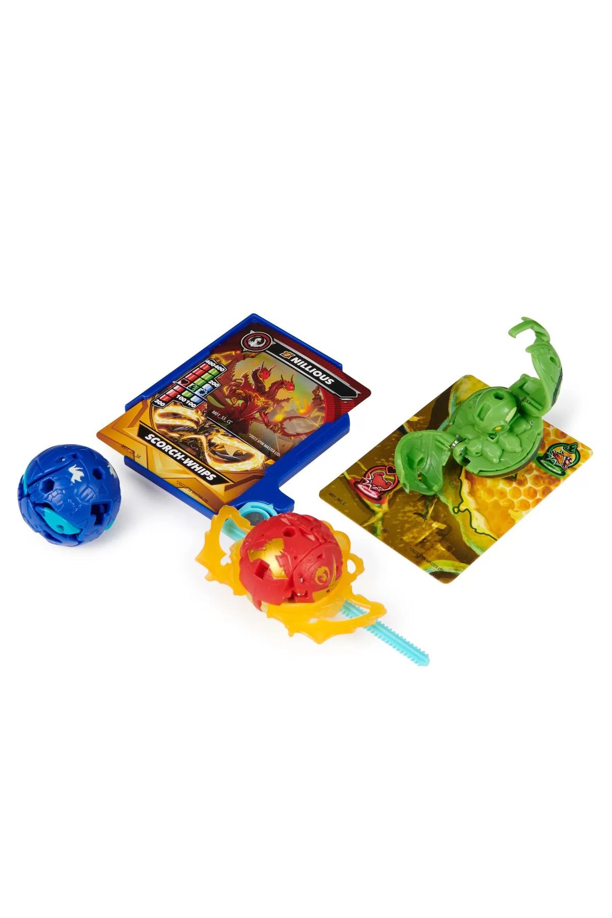 Spin Masters-BAKUGAN SET DE LUPTA NILLIOUS, MANTID, BRUISER, OCTOGAN SI TROX 5