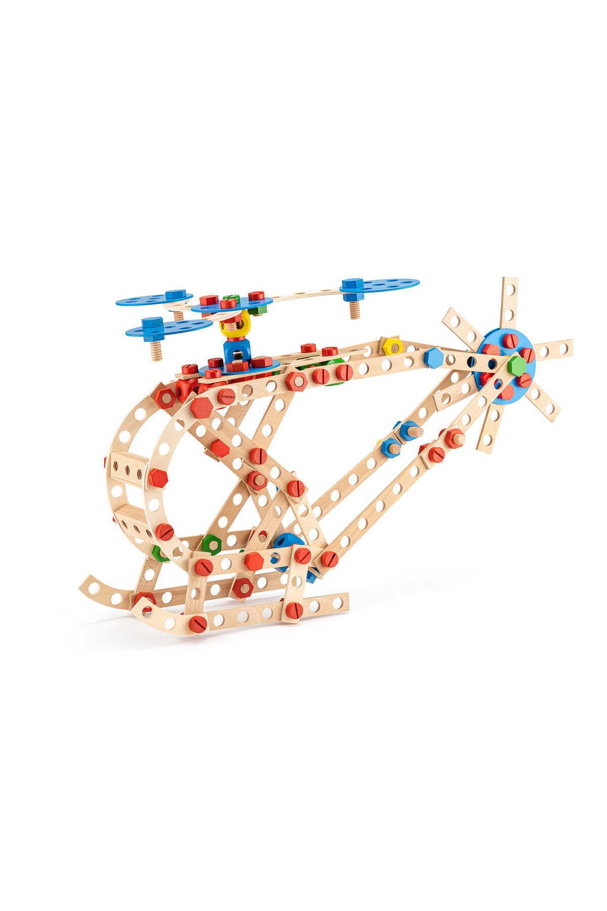 Woody Jucărie Din Lemn - Set De Construcții Inginer (340 De Piese) - One Size