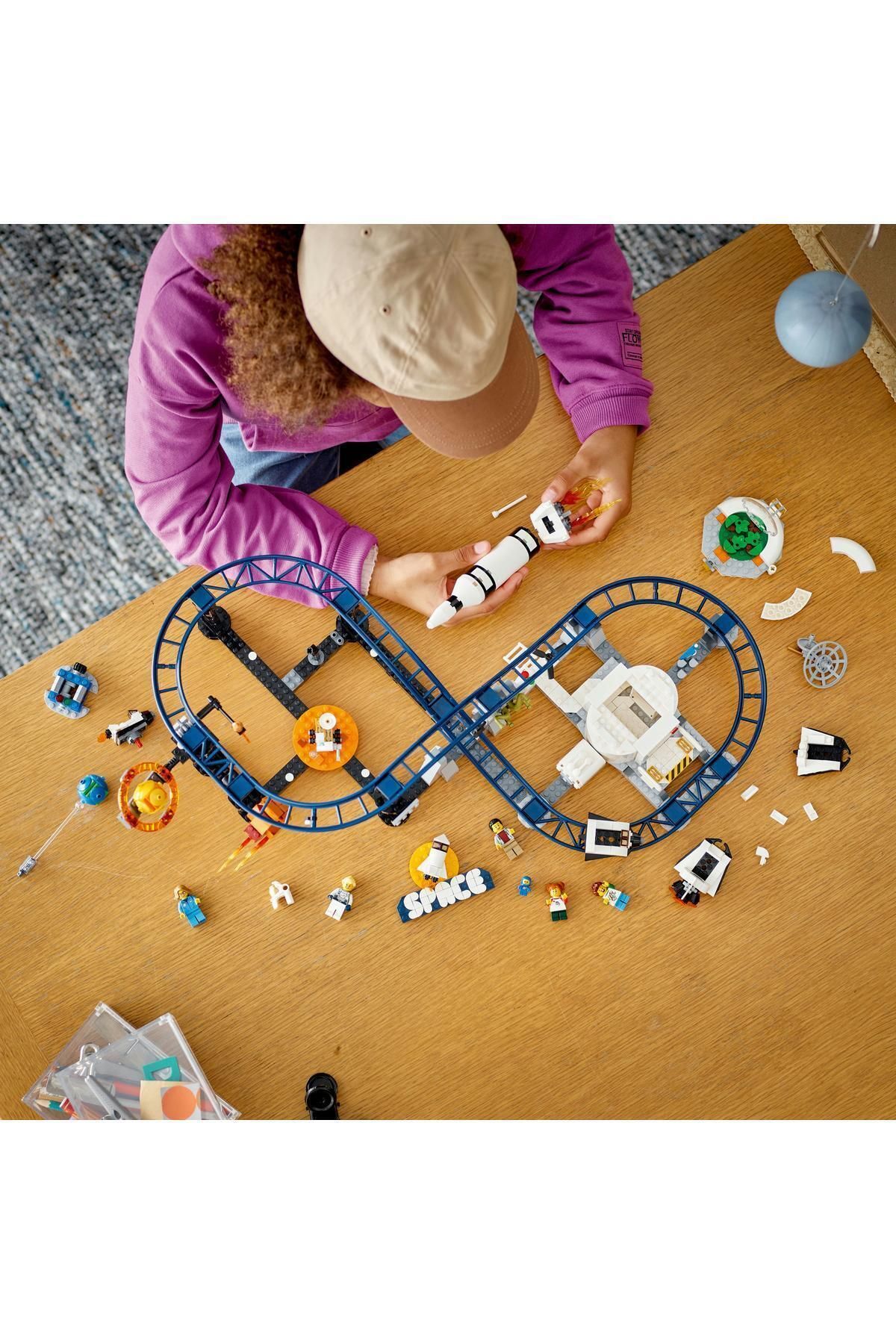LEGO-Creator Space Roller Coaster 31142 - With Tower And Carousel Detail For Children 9 Years Old And Up 8