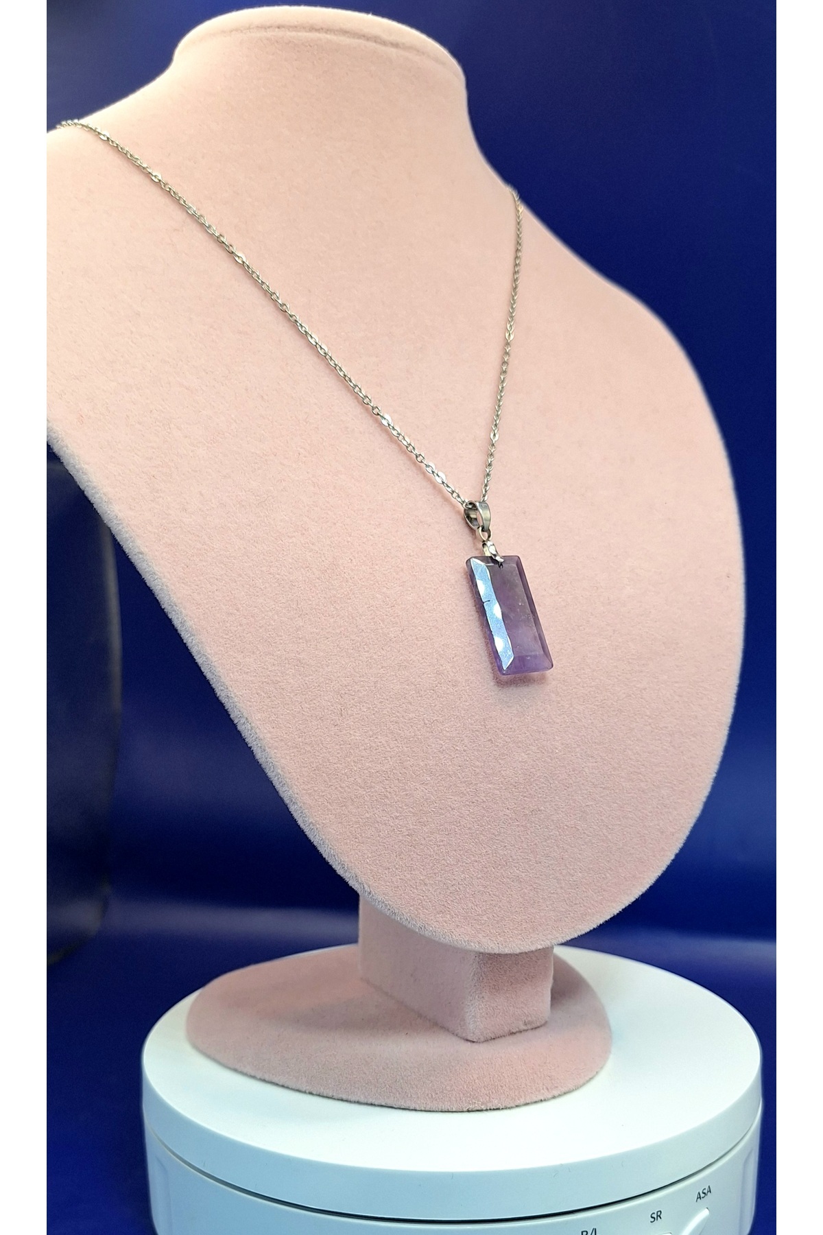 ERSOYDEMİRÖZDETAŞ-Amethyst Pendant 25X 13 Mm. 2
