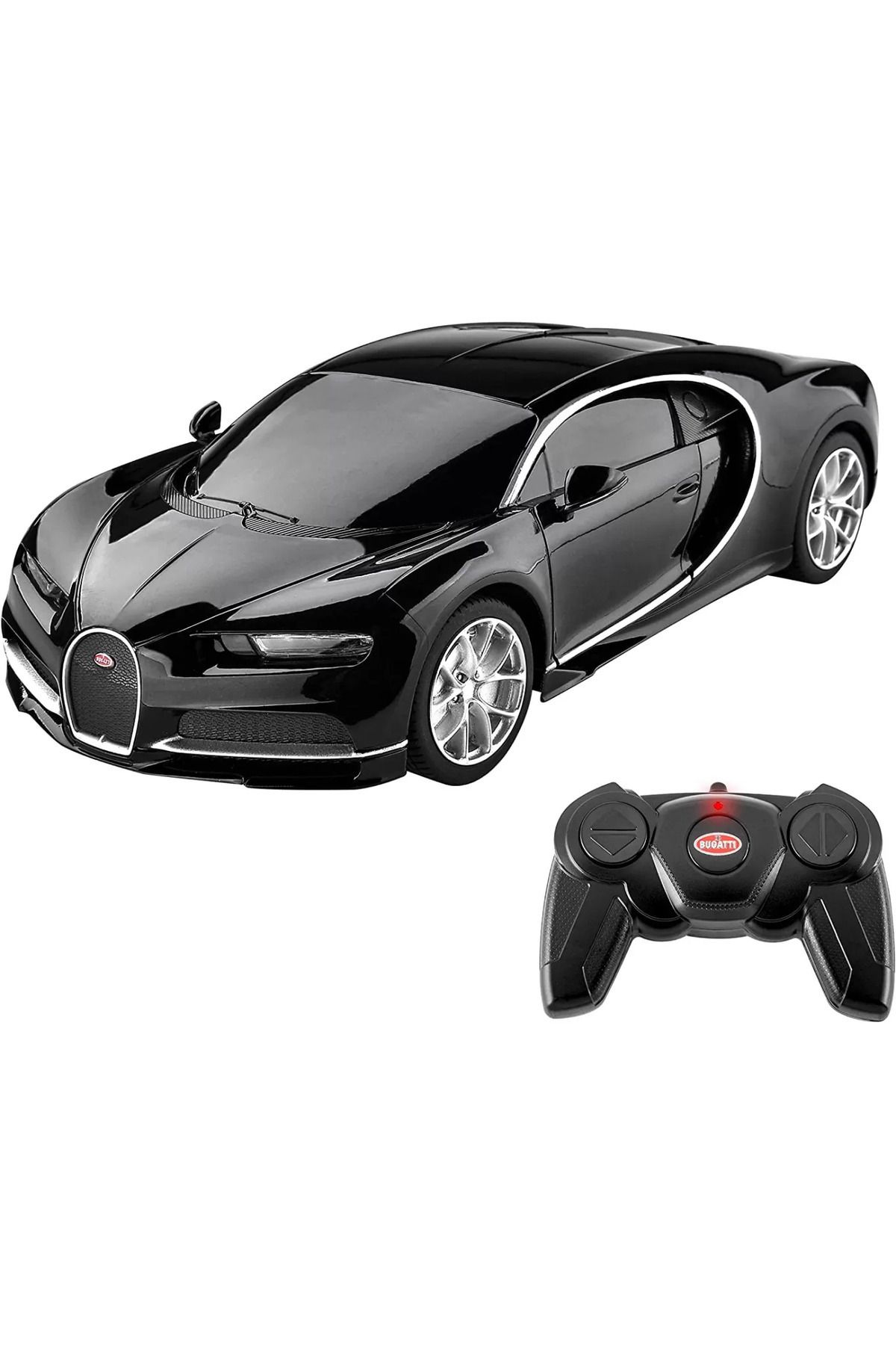 Rastar-Bugatti Chiron Black Remote Control Car 1:24 Scale 2