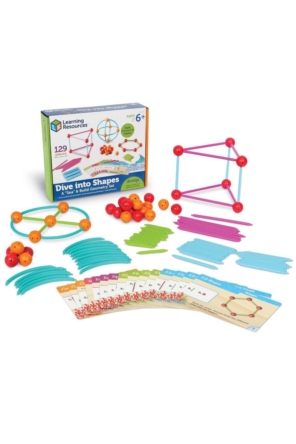 Learning Resources-Set Constructie - Forme 3d 1