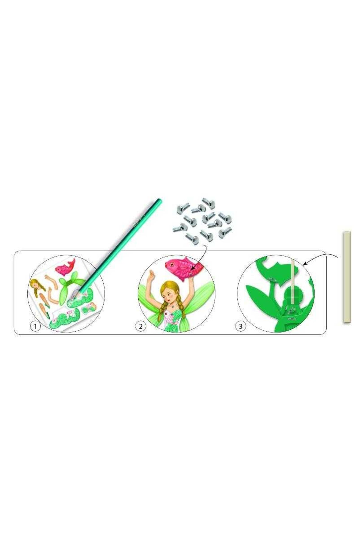 djeco-Moving Fairies - Building Set with Pushpins 3