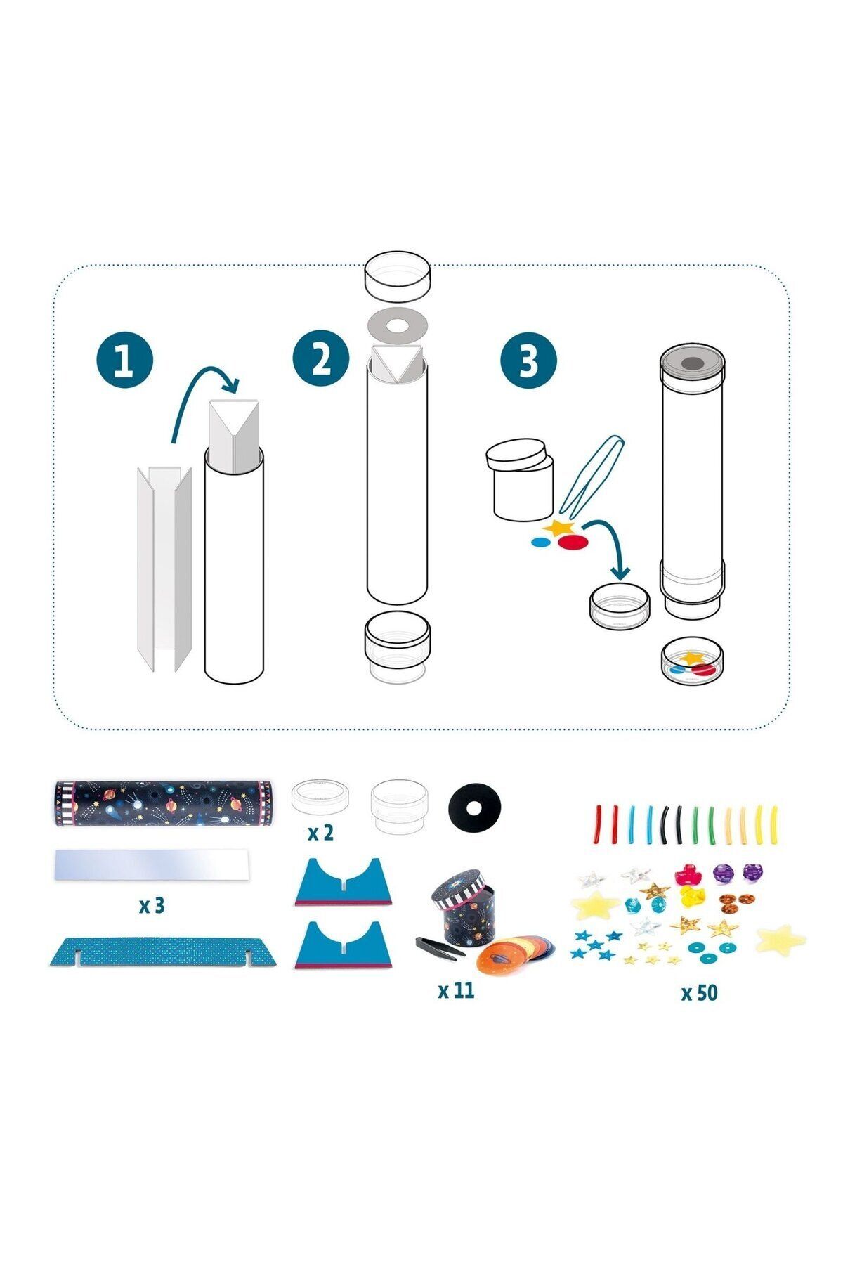 djeco-How to Make a Kaleidoscope, Creative DIY Handicraft Set 2