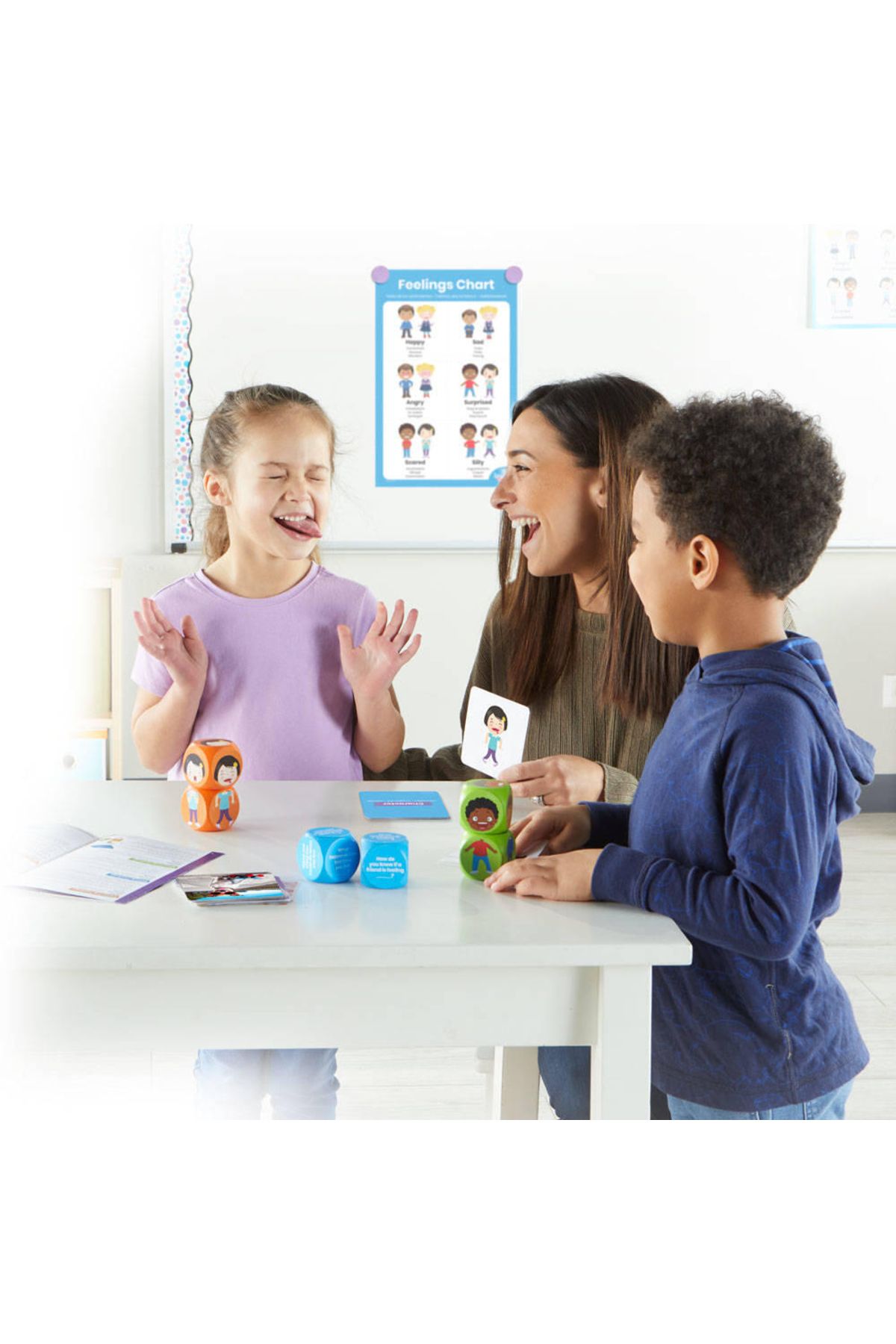 Hand2Mind-Conversation Cubes - Learn all about emotions 6