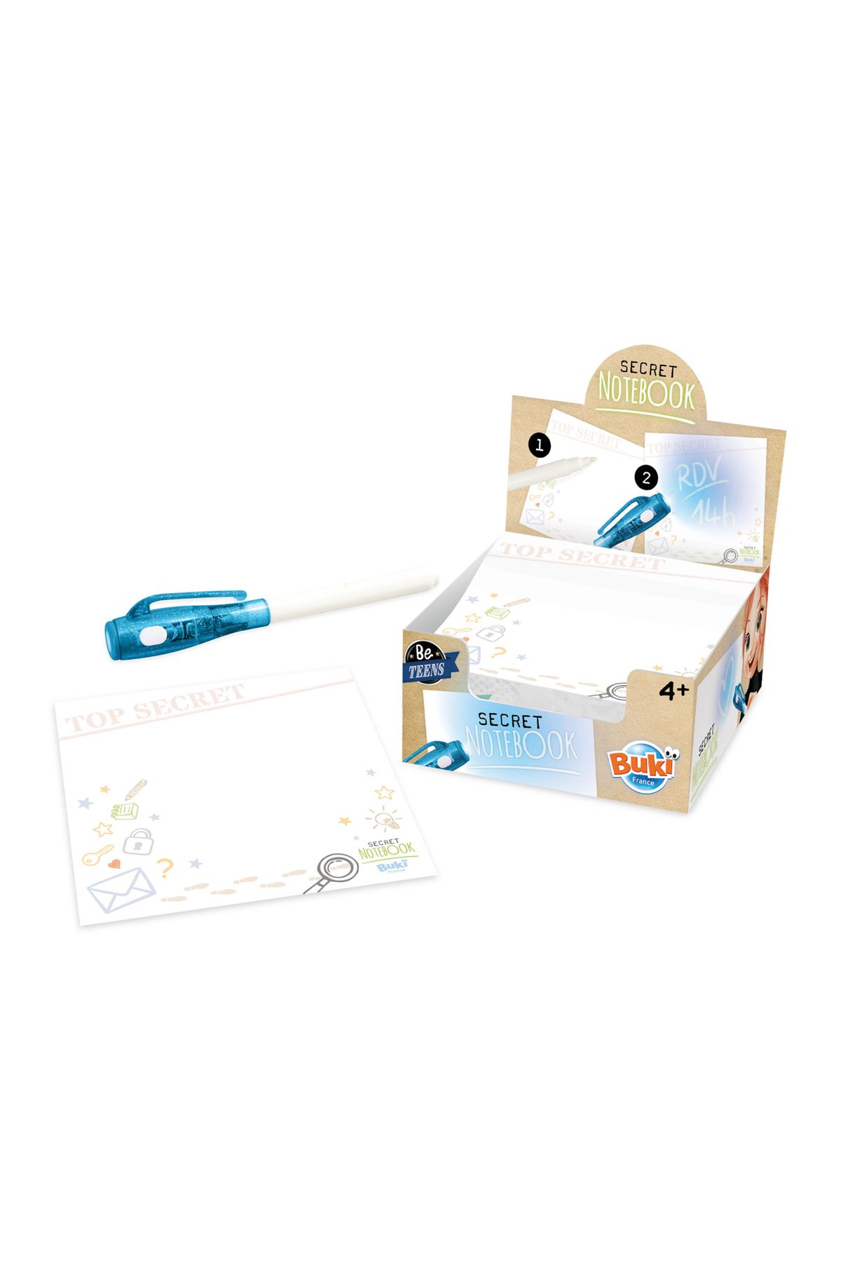 Buki France-Biletelul Secret - Set stilou cu cerneala invizibila 3