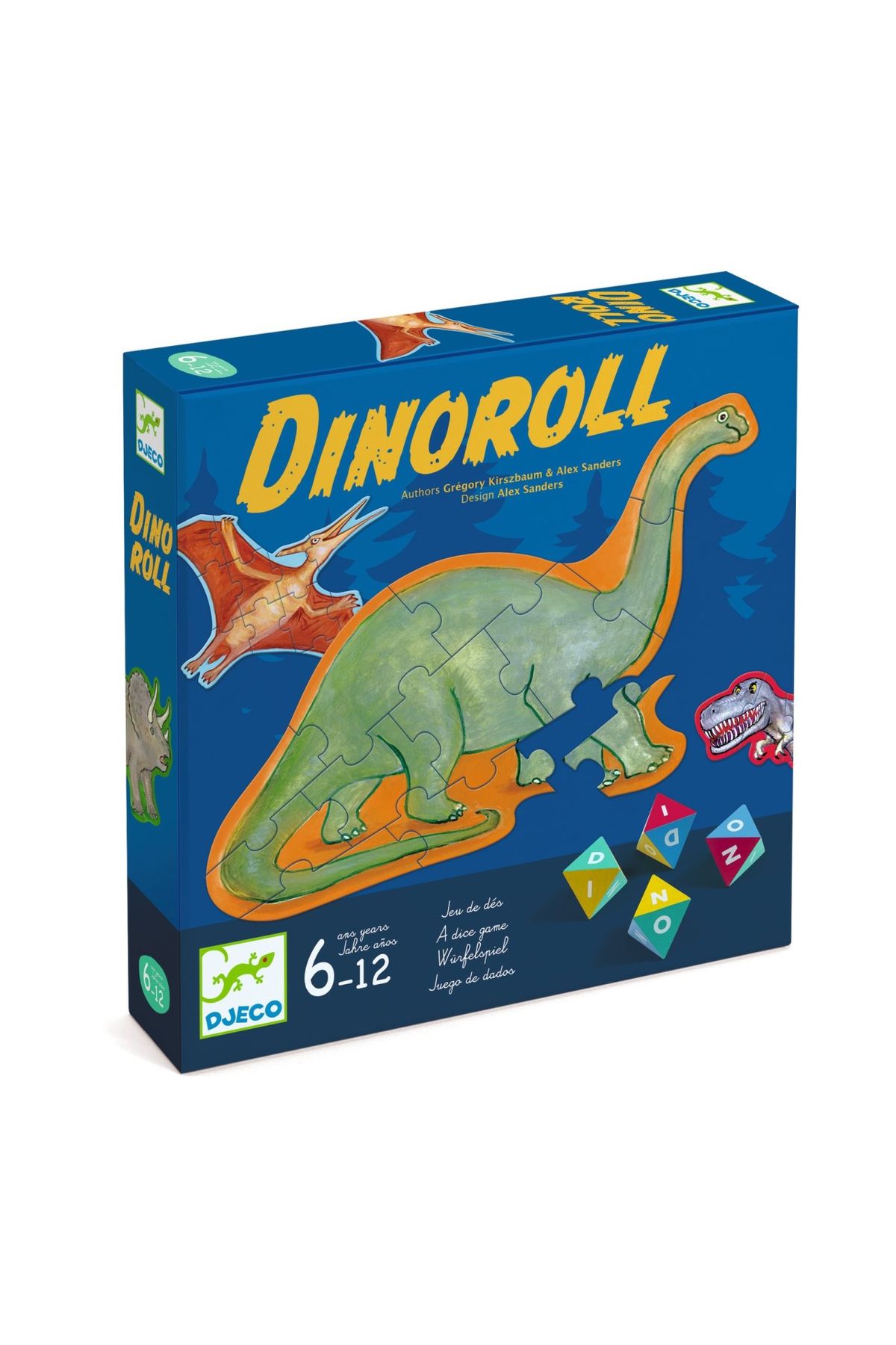 djeco Joc De Zaruri Dinoroll Pyramid, - One Size