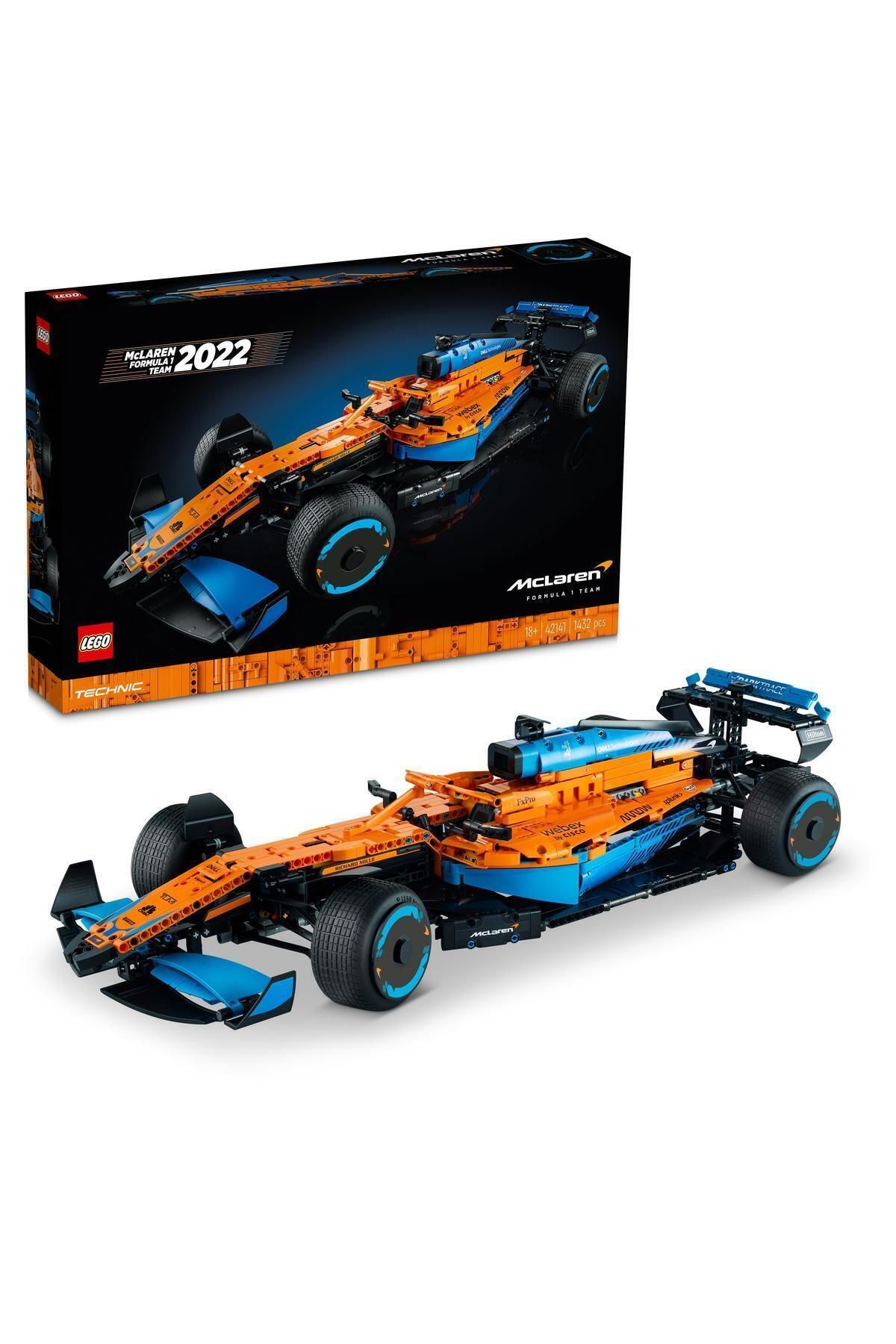 LEGO Technic - Mașină De Curse Mclaren Formula 1, 1432 De Piese, 18 Ani - One Size