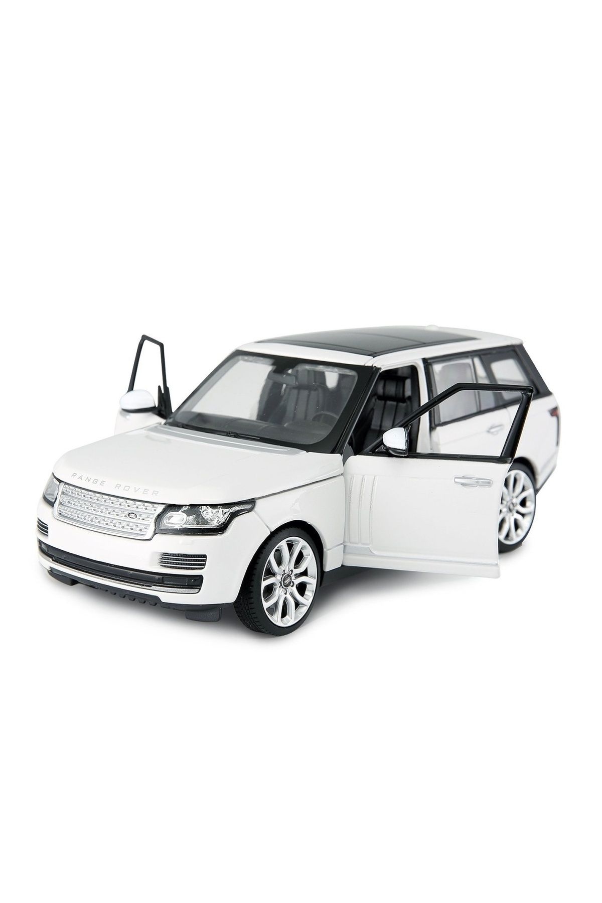 Rastar-White Range Rover Metal Car 1 To 24 Scale 2