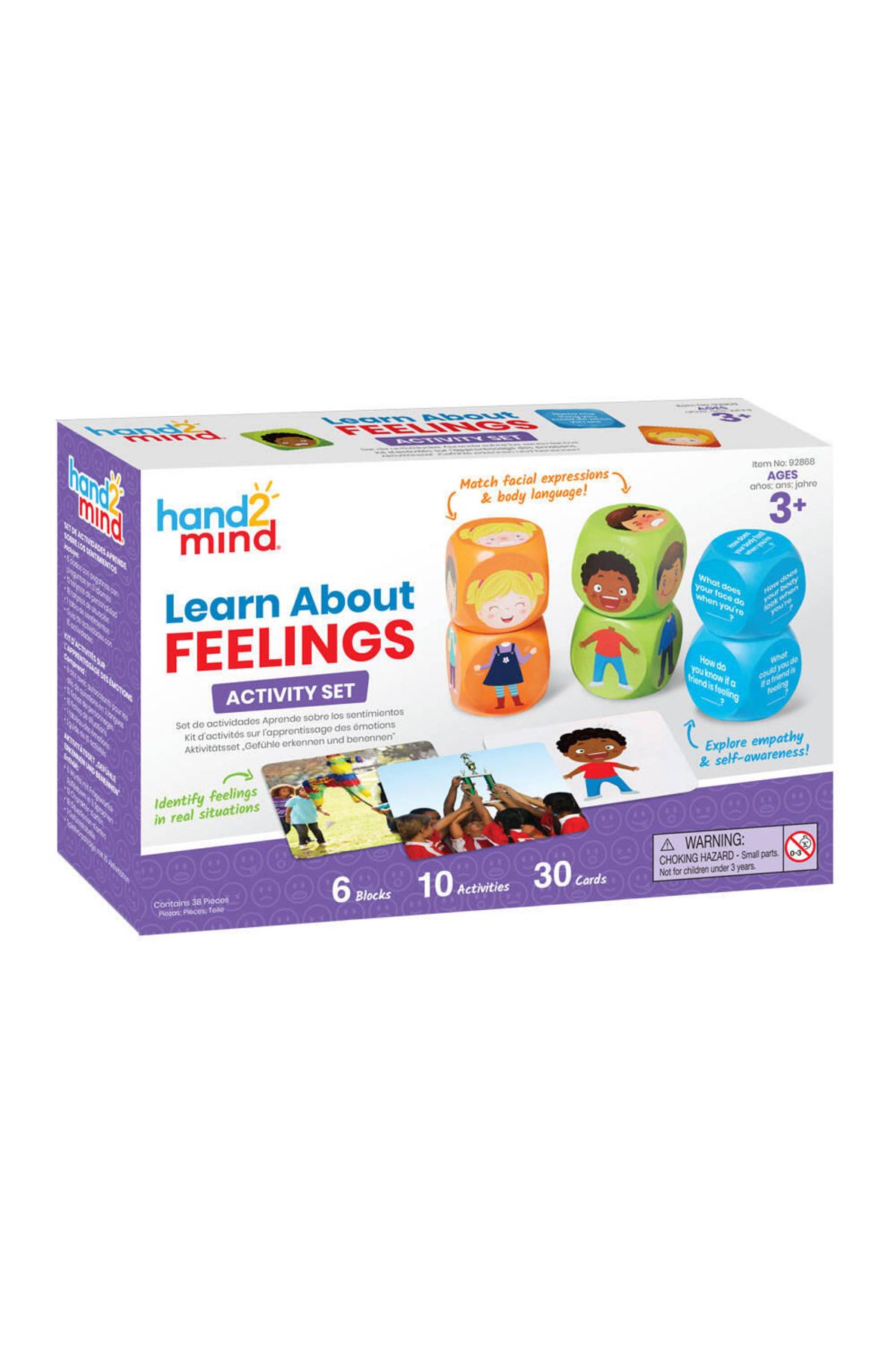 Hand2Mind-Conversation Cubes - Learn all about emotions 2
