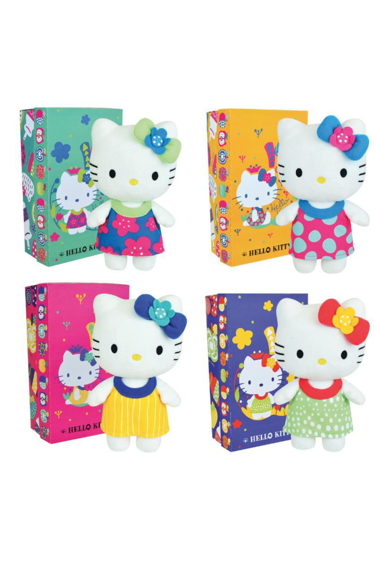 Jemını-Jucarie Plus 20cm Hello Kitty - Rochita Verde 5