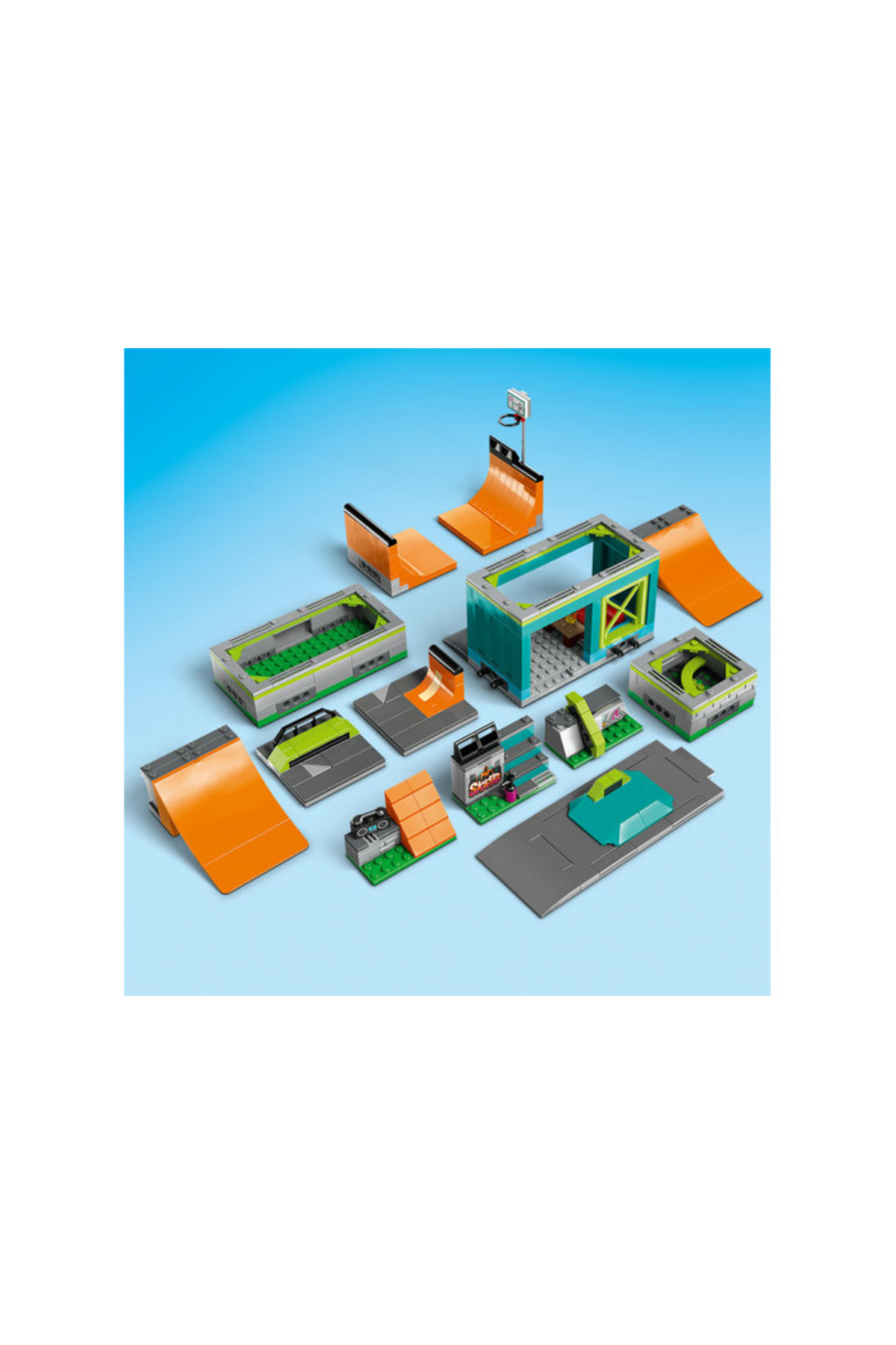 پارک اسکیت خیابانی سیتی ۶۰۳۶۴ مجموعه ساختمان اسباببازی (۴۵۴ قطعه)