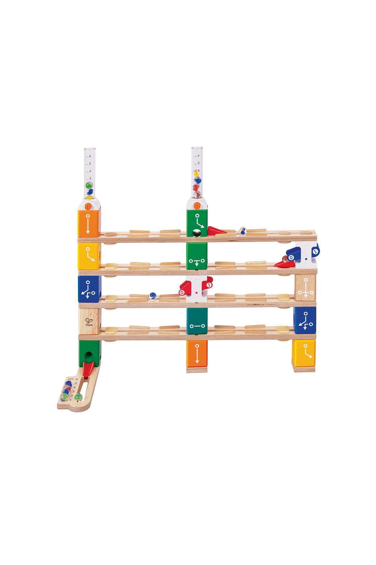 Hape-Quadrilla Children's Toy - Ball Circuit - Basic Coding Set (125 PIECES) 1