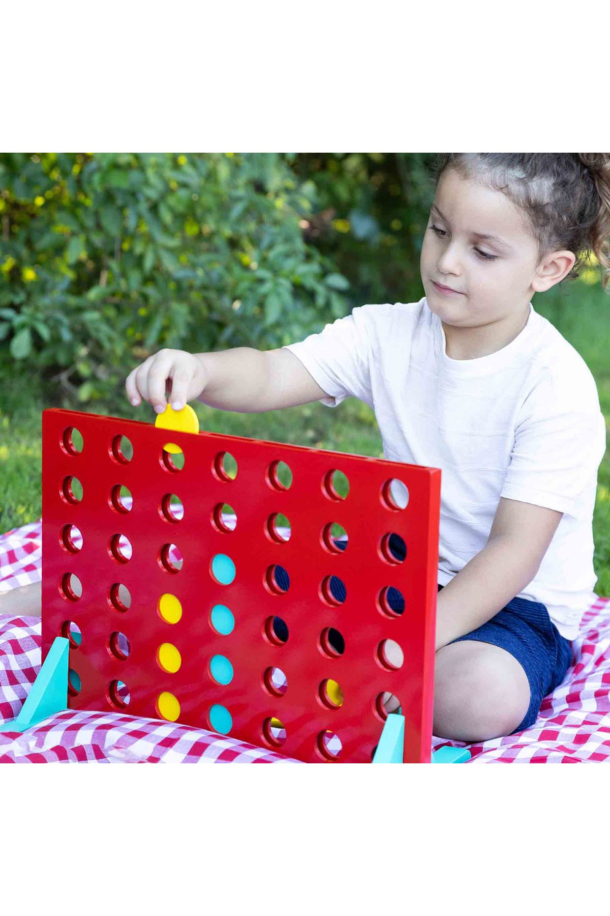 SES Creative-Party Game - Xxl 4 In A Row Wooden Game 3