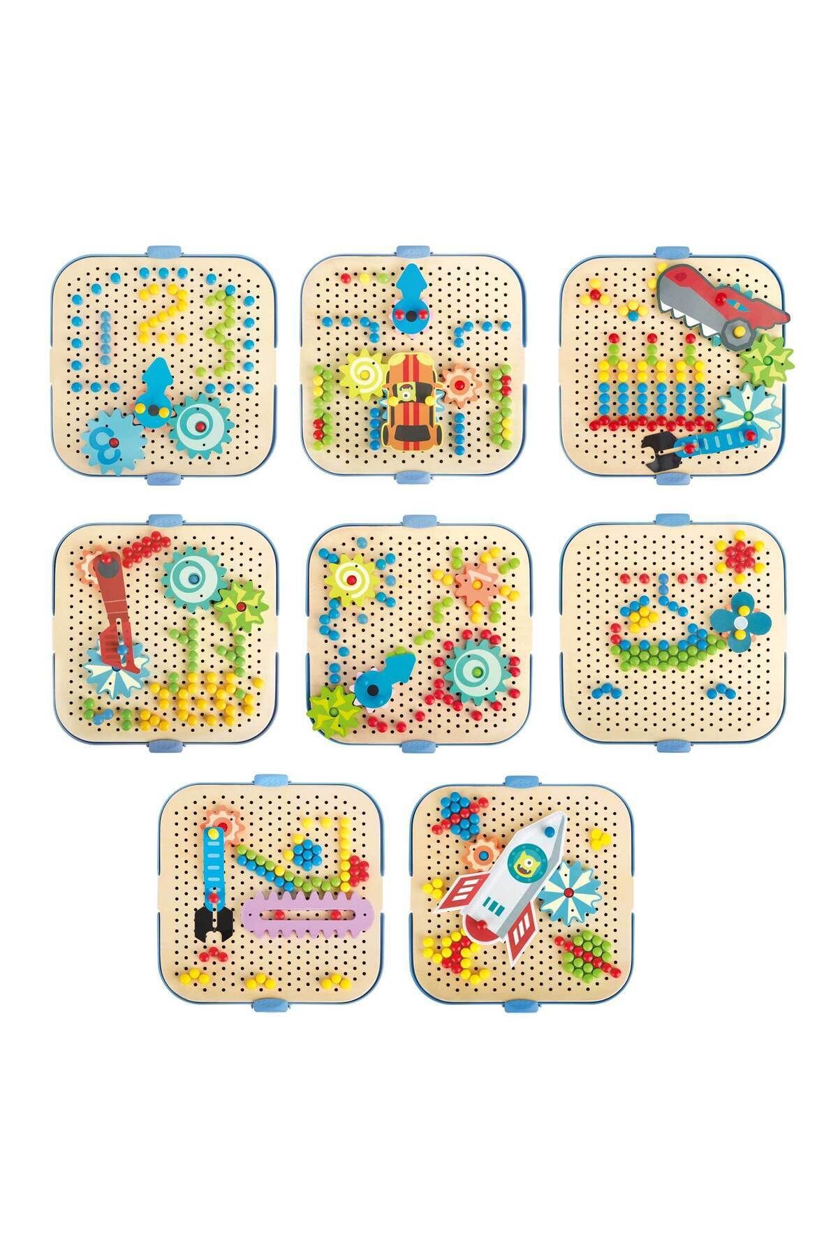 Hape-Jucarie din lemn - Set de joaca roti zimtate 2