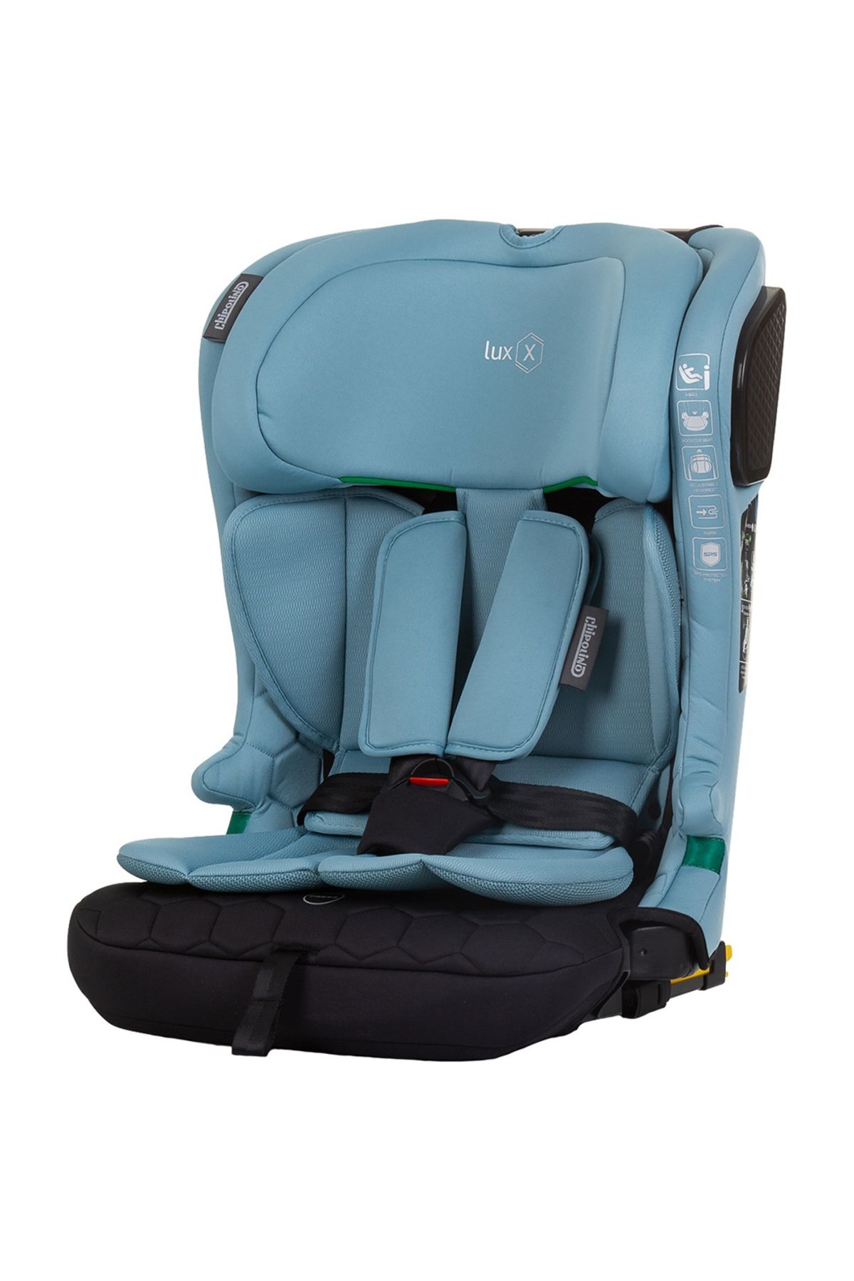 Chipolino Scaun Auto Lux X I-size 76-150 Cm Cu Sistem Isofix, Albastru Pastel, Verde - One Size