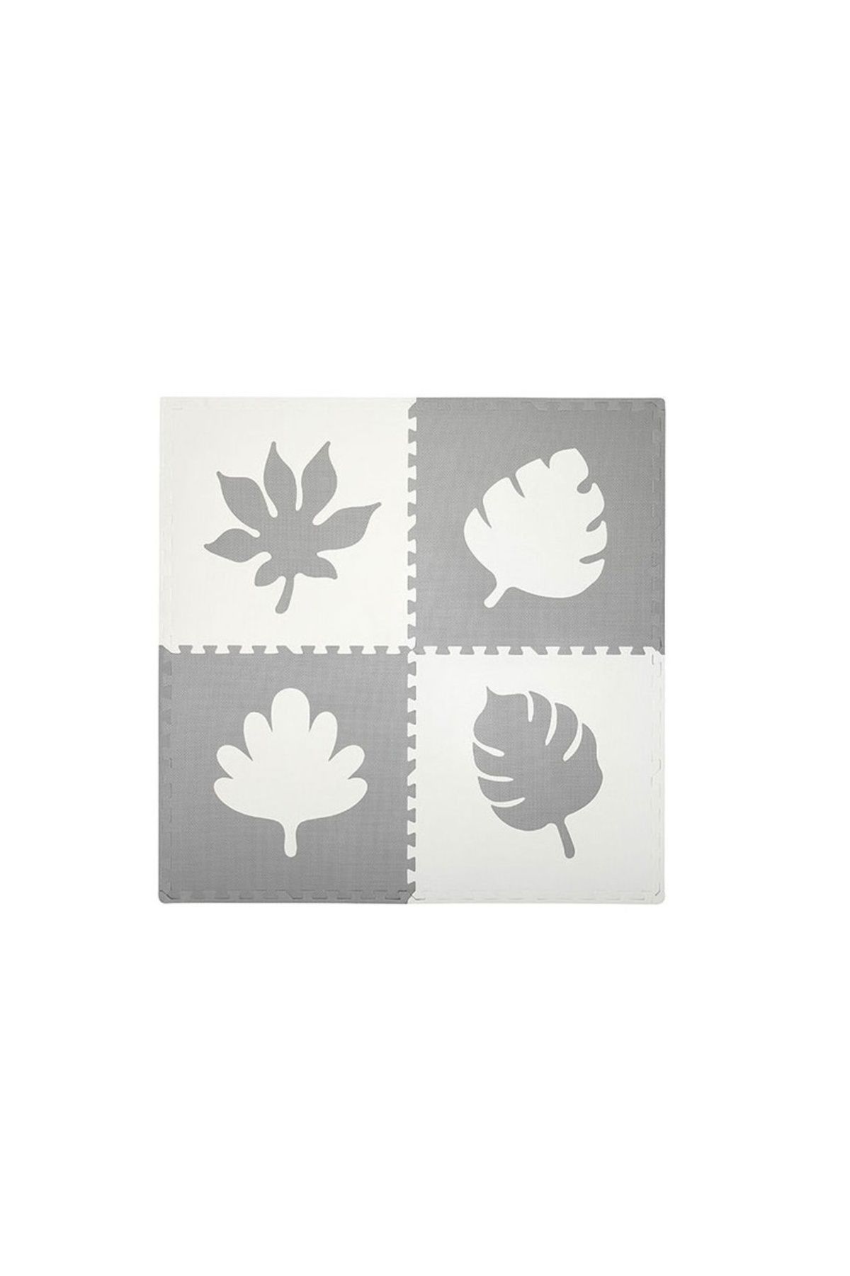 Momi Puzzle Covoras De Joaca 120x120 Cm , Feli - Gri - 120 x 120