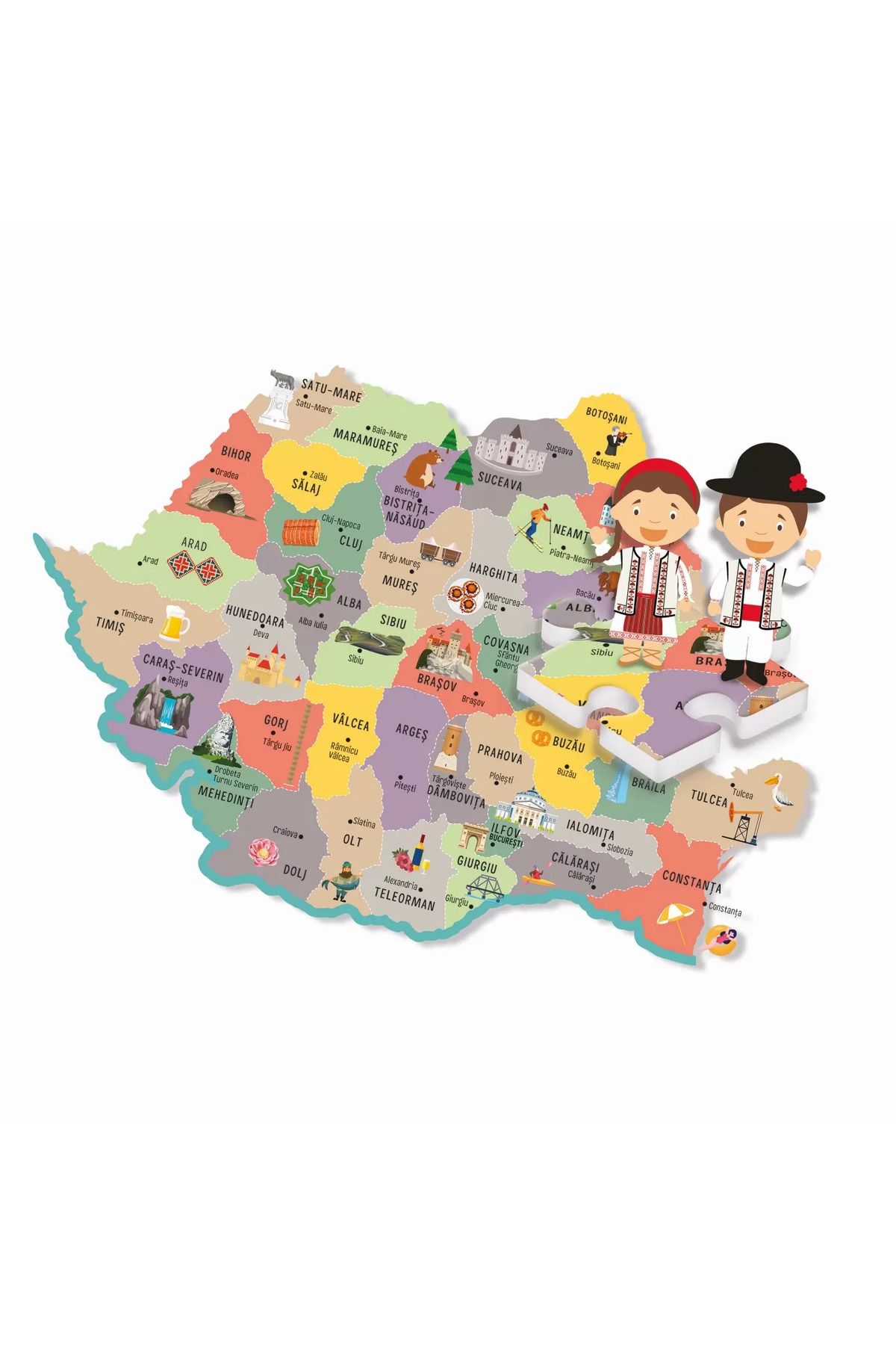 As-Joc educativ, Sa descoperim Romania, Agerino, 4 - 6 ani, Clementoni 4